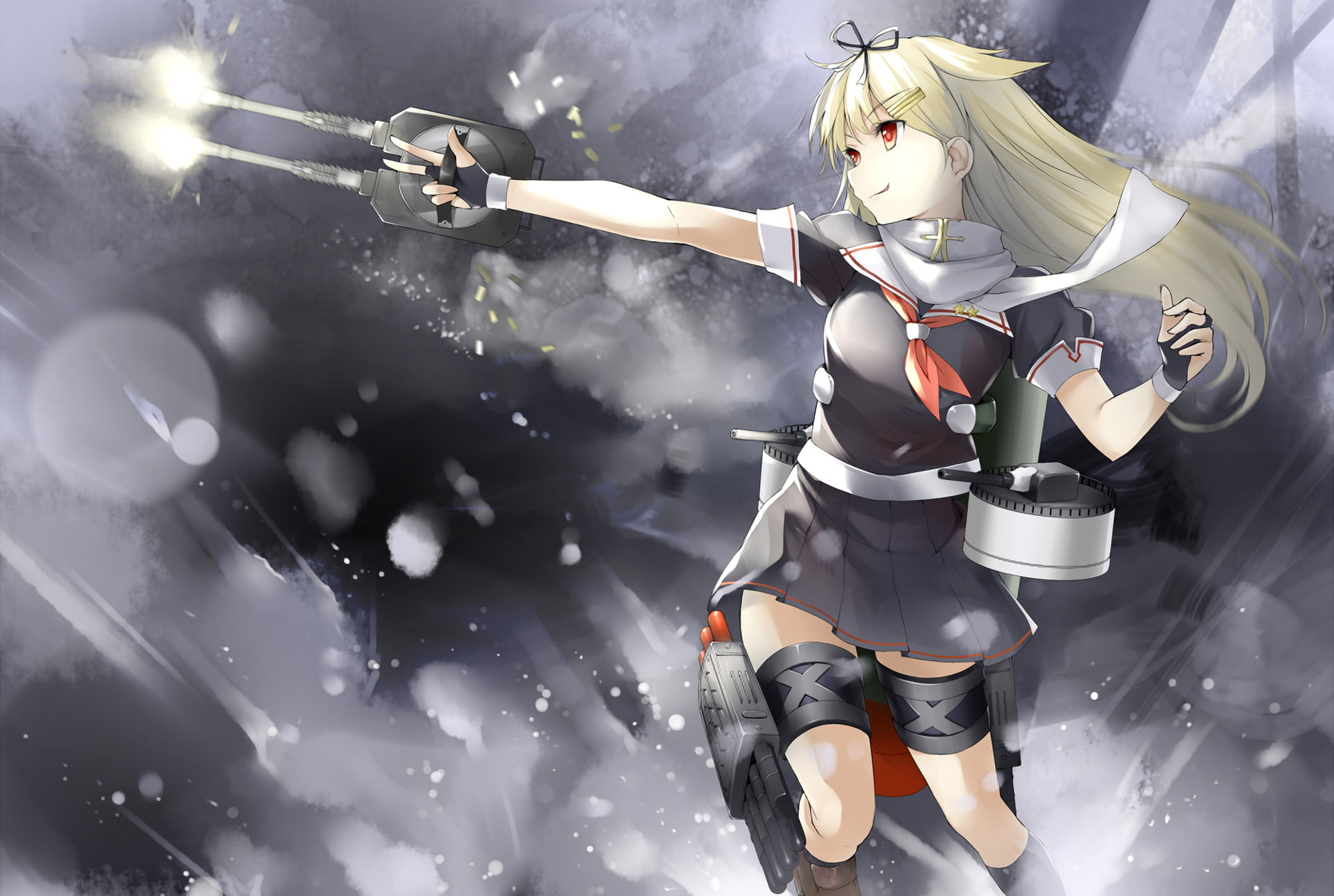 Anime, 1080P, Yuudachi (Kancolle), Kantai Collection, HD Wallpaper