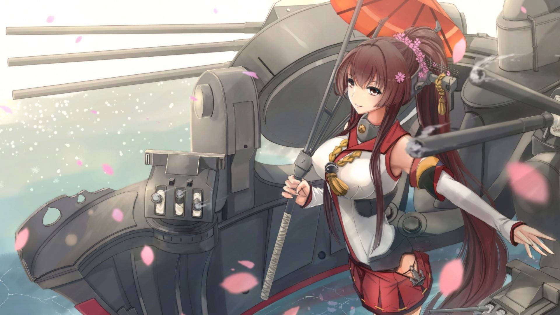 lifestyles, arts culture and entertainment, young women, Yamato (KanColle), Kantai Collection, sitting, one person, women, leisure activity, fashion, transportation, HD Wallpaper