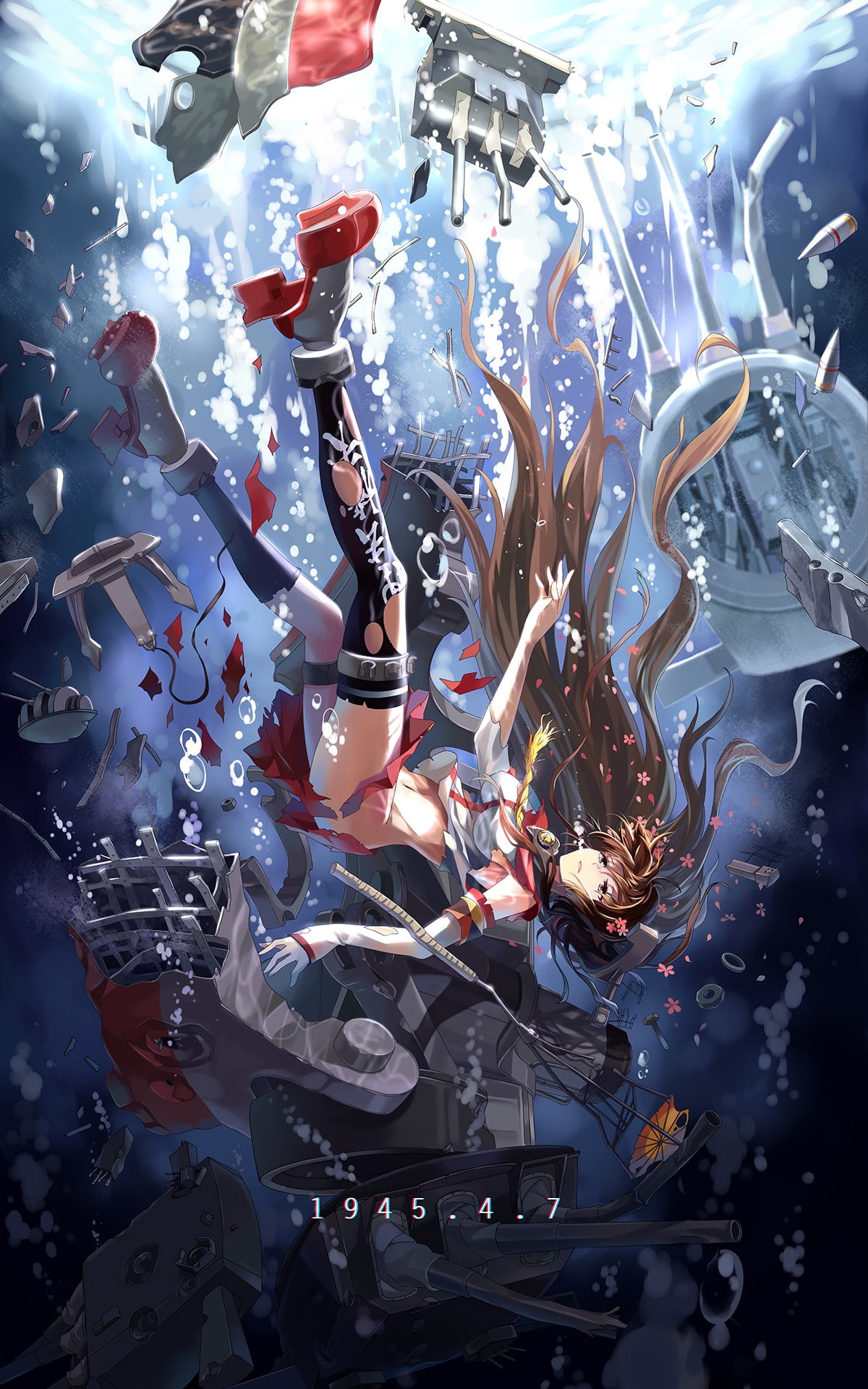 Kantai Collection, Yamato (KanColle), 1080P, Phone HD Wallpaper