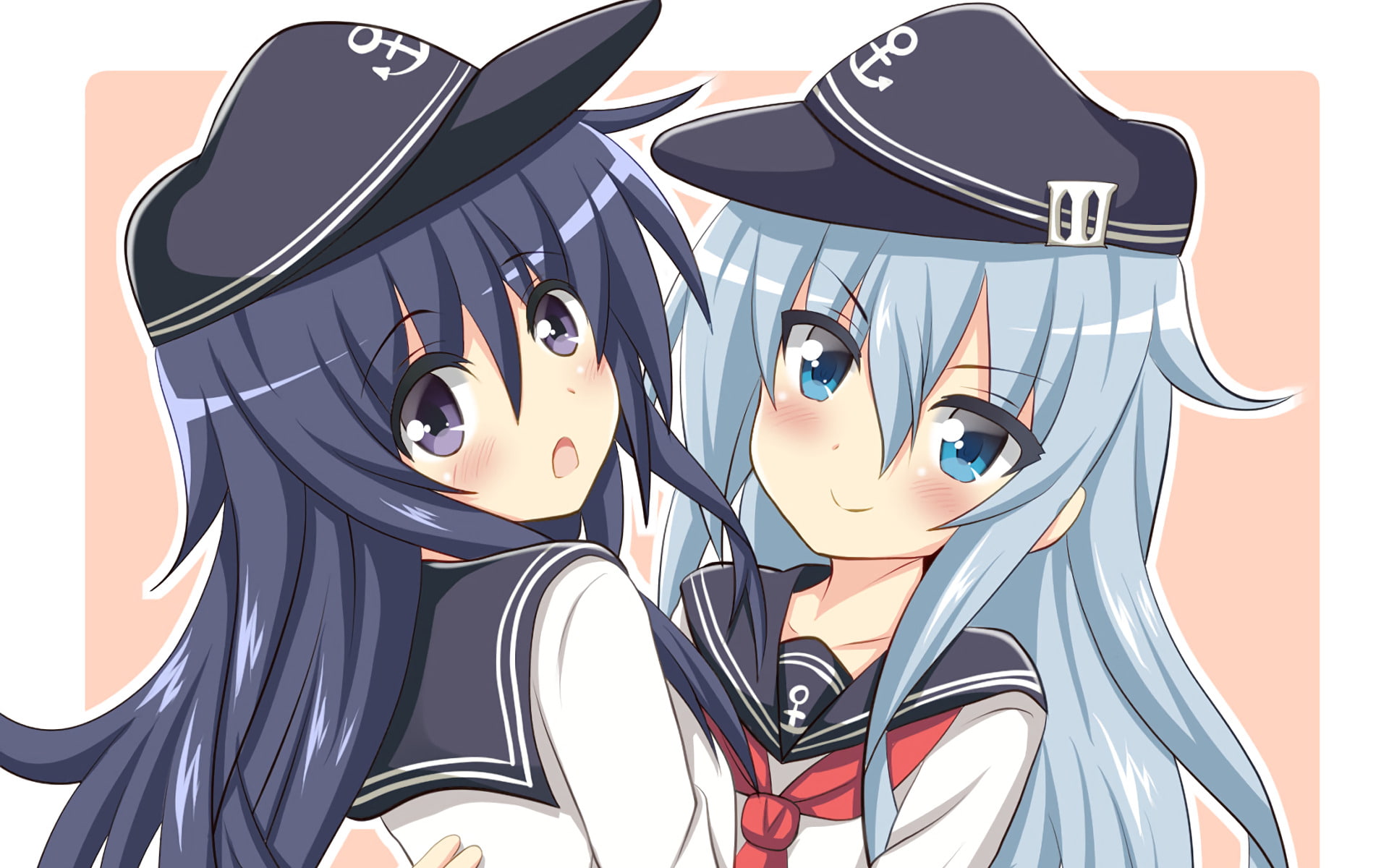 Akatsuki (KanColle), Kantai Collection, Anime, 1080P, Hibiki (Kancolle), HD Wallpaper