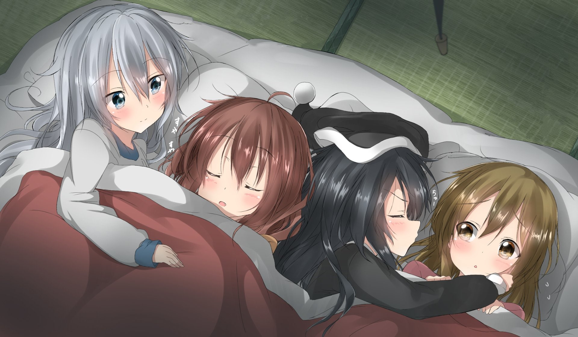 Ikazuchi (Kancolle), Hibiki (Kancolle), Kantai Collection, Akatsuki (KanColle), 1080P, Anime, Inazuma (Kancolle), HD Wallpaper