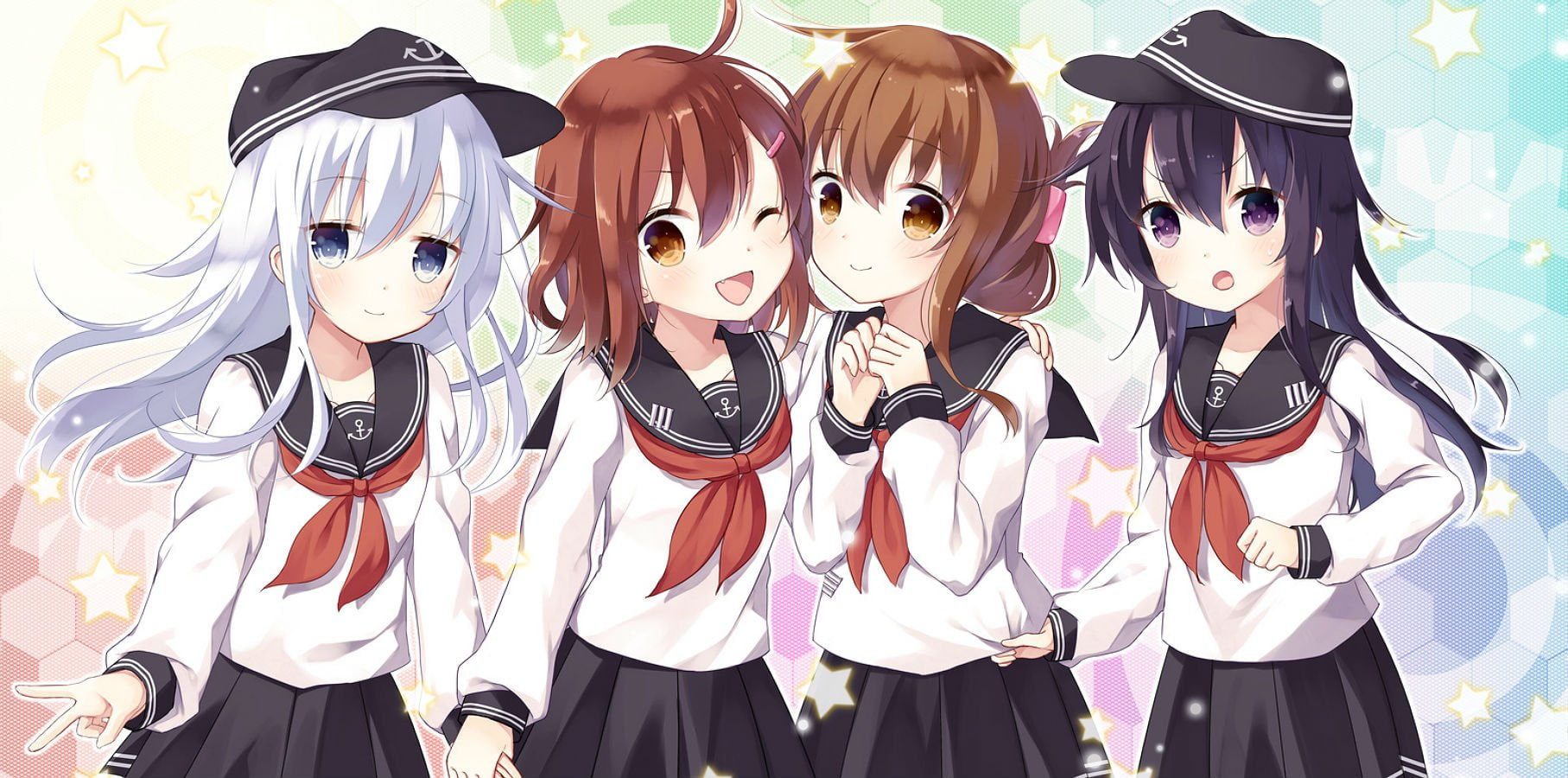kantai, kancolle, purin, jiisan, collection, 720P, hibiki, ikazuchi, akatsuki, inazuma, HD Wallpaper