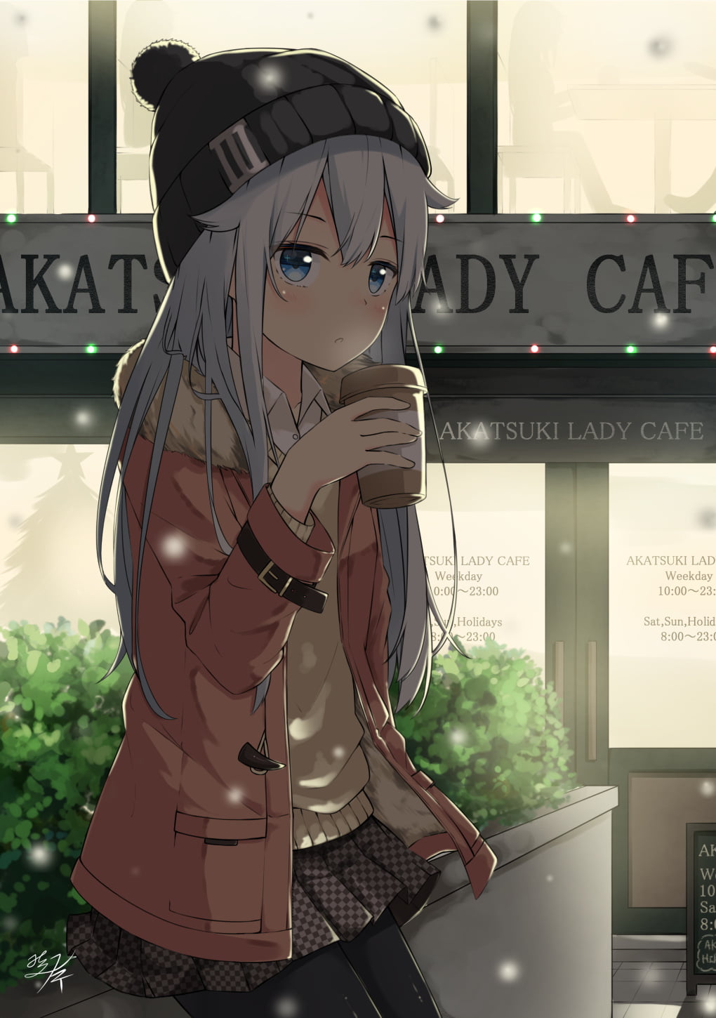 blue eyes, Kantai Collection, Hibiki (KanColle), anime girls, anime, 720P, Phone HD Wallpaper