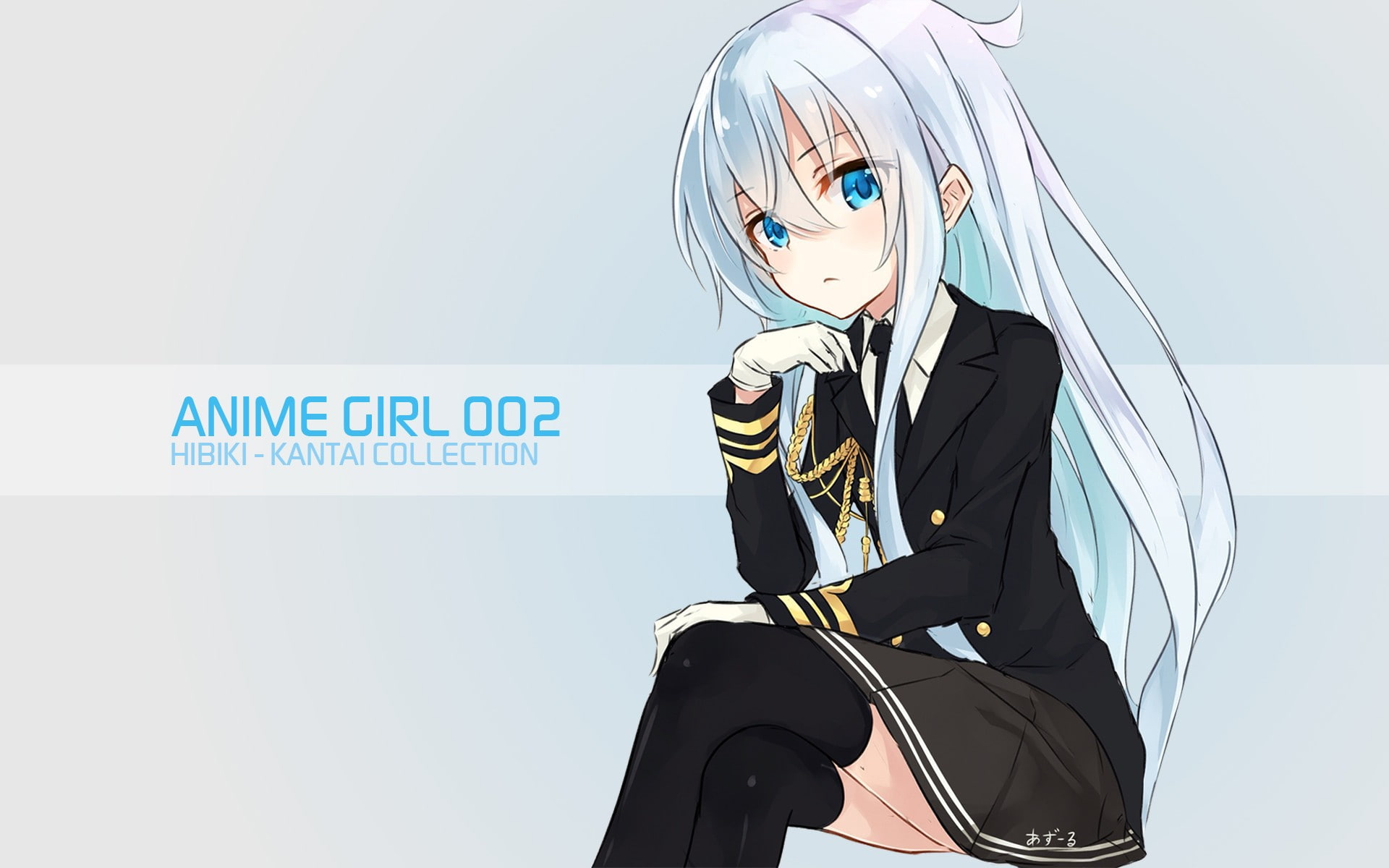 anime girls, 1080P, Hibiki (KanColle), Kantai Collection, HD Wallpaper