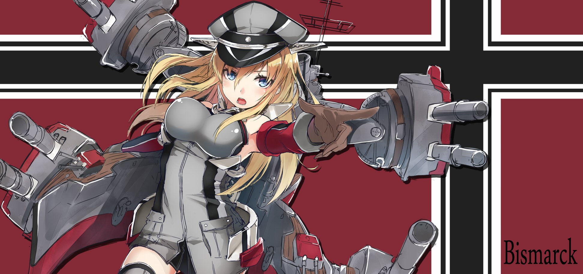 kancolle, fuyuki, nanahara, 1080P, kantai, collection, bismarck, HD Wallpaper