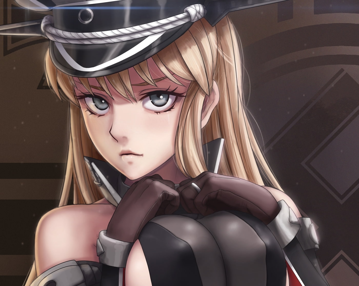 girls, innocence, blond hair, kantai collection, headshot, blonde, kancolle, representation, fashion, women, Anime, one person, hair, beautiful woman, real people, HD Wallpaper