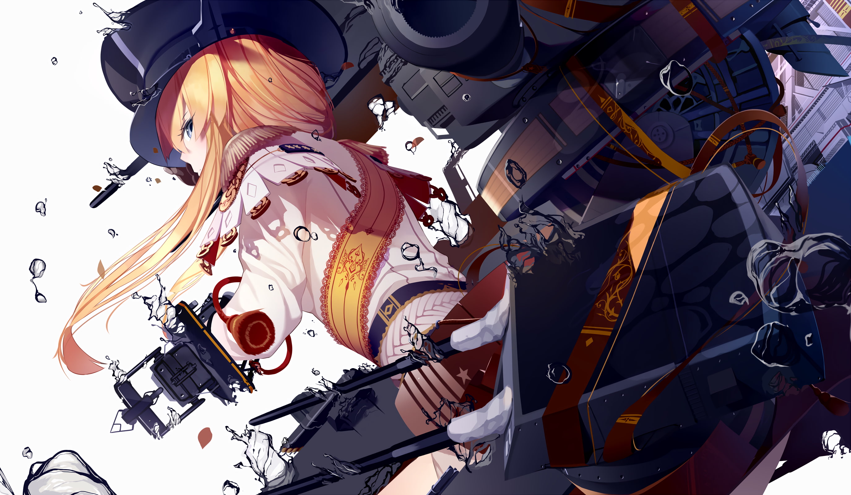 Bismarck (KanColle), anime, 2K, Kantai Collection, Anime Girls, HD Wallpaper