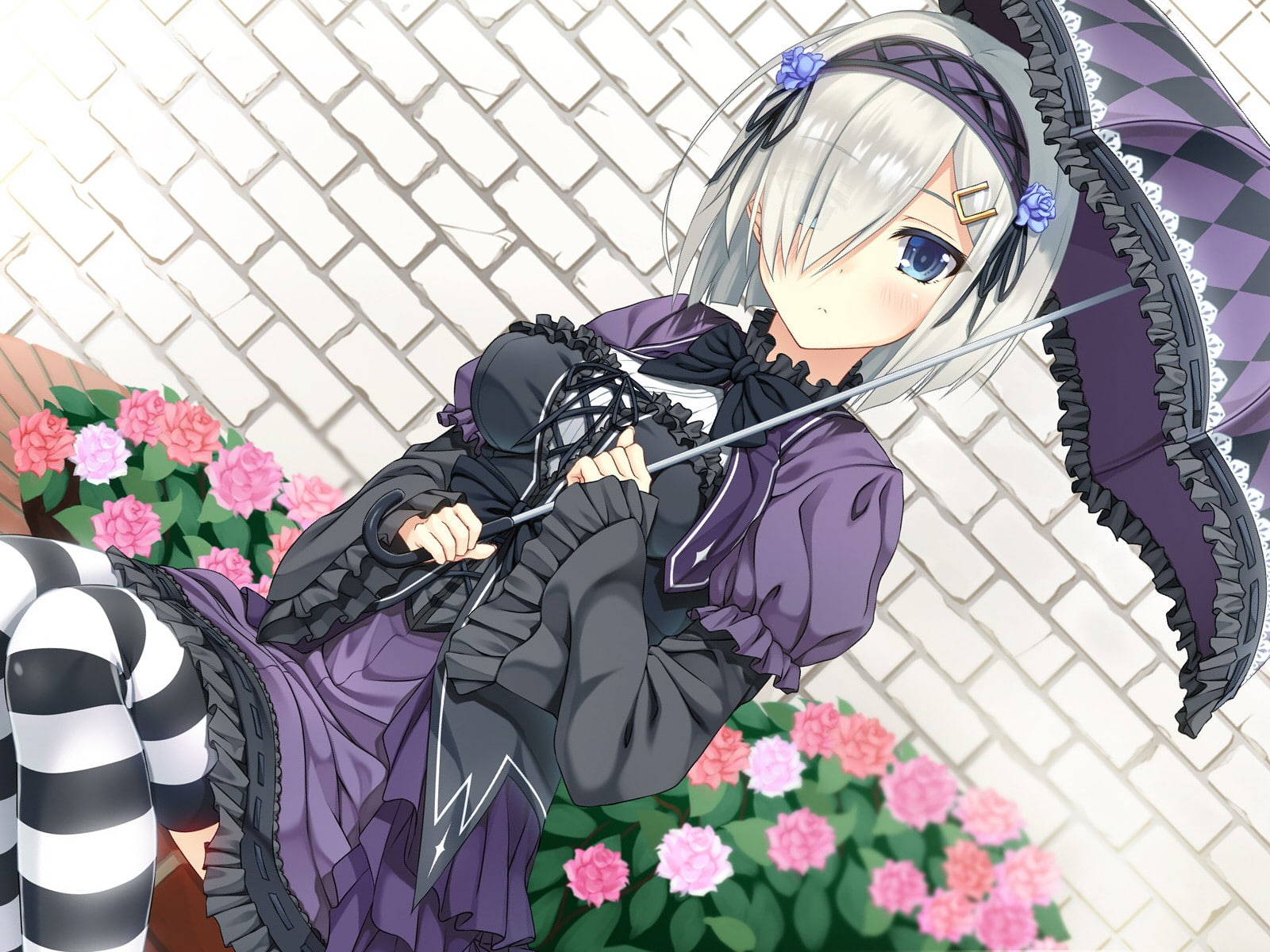hamakaze, lolita fashion, kancolle, kantai collection, lolita, kantai, anime girls, collection, girls, anime, fashion, 720P, HD Wallpaper