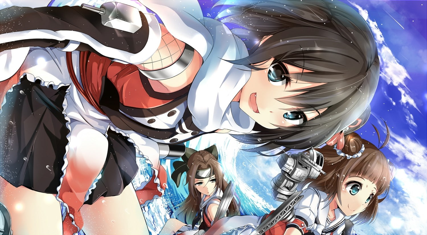 720P, people, women, adult, child, Naka (KanColle), Sendai (KanColle), art and craft, casual clothing, representation, girls, lifestyles, creativity, human representation, HD Wallpaper