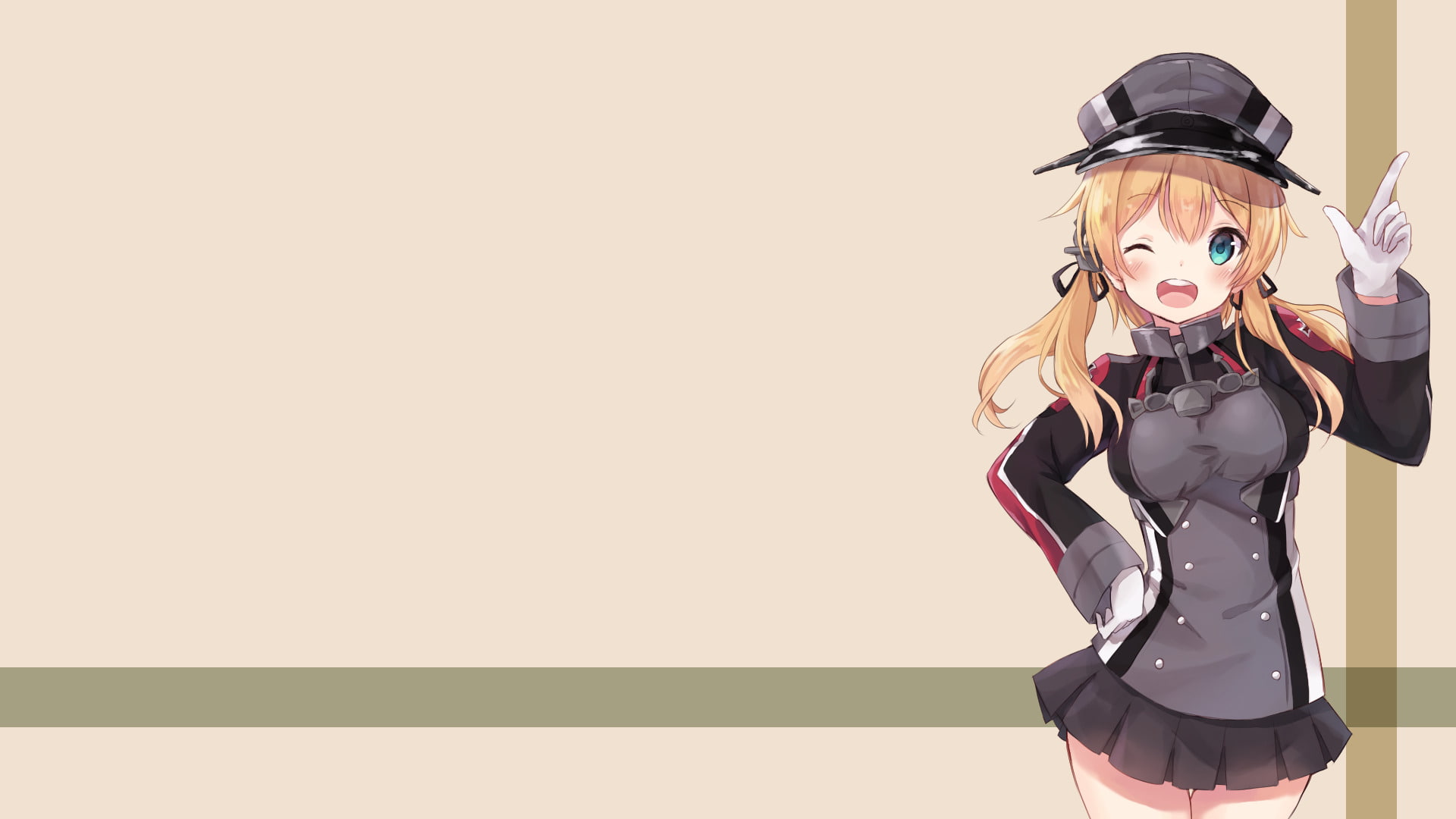 Kantai Collection, Prinz Eugen (Kancolle), 1080P, Anime, HD Wallpaper