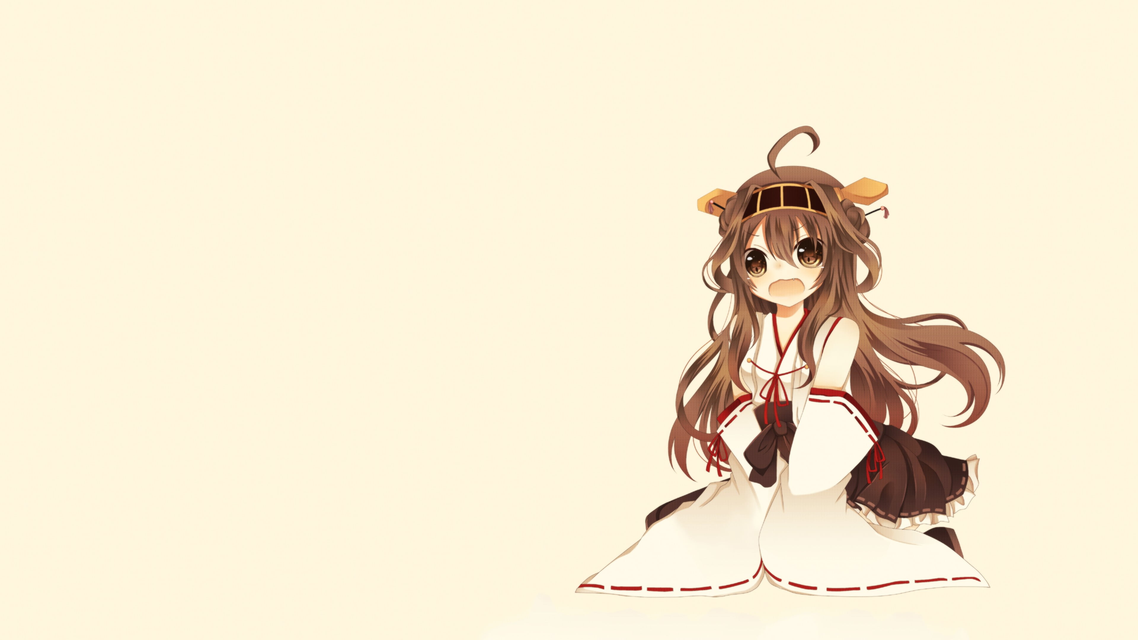 mammal, colored background, 4K, brown, glasses, representation, Kongou (KanColle), indoors, art and craft, toy, Kantai Collection, white background, studio shot, HD Wallpaper