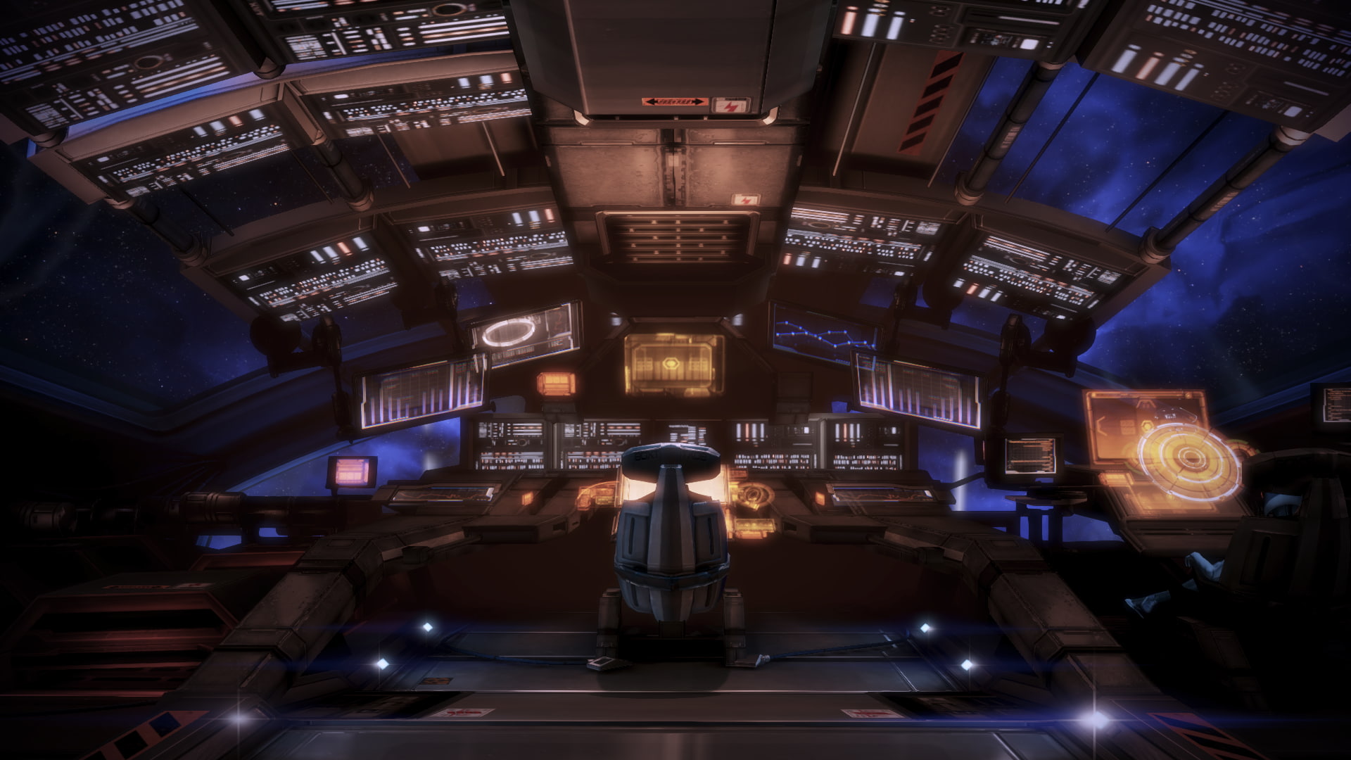video games, Normandy SR-2, Mass Effect 3, Mass Effect, 1080P, cockpit, HD Wallpaper