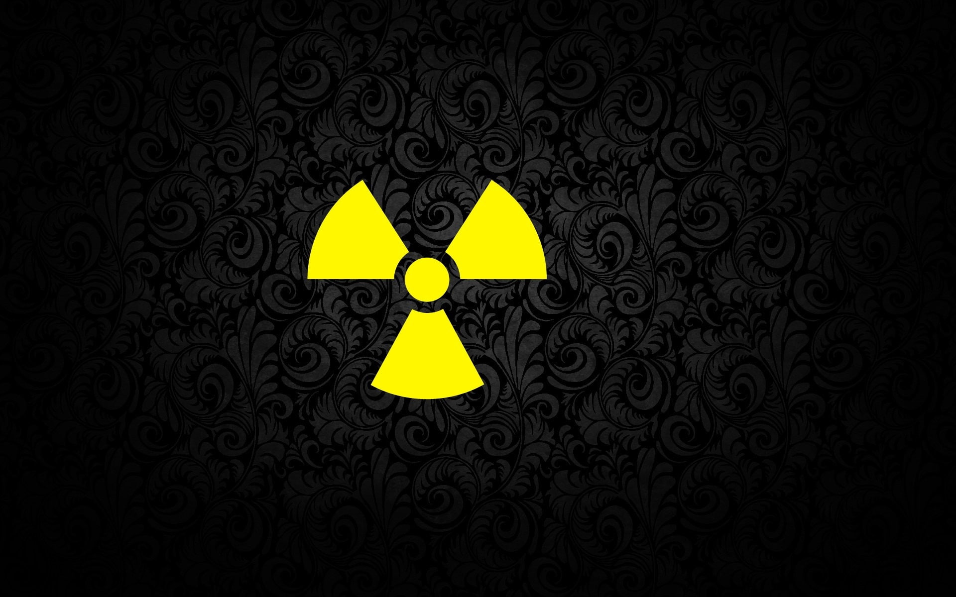 radiation, 1080P, texture, background, sign, patterns, HD Wallpaper