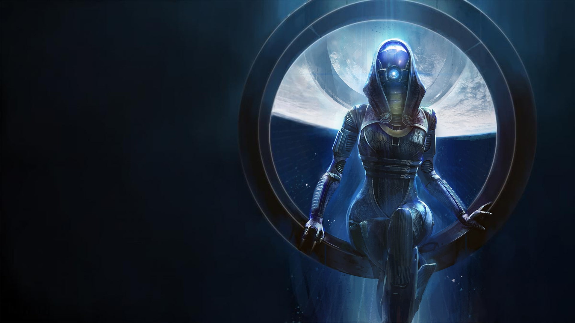 space, video games, TaliZorah, Mass Effect, 1080P, HD Wallpaper