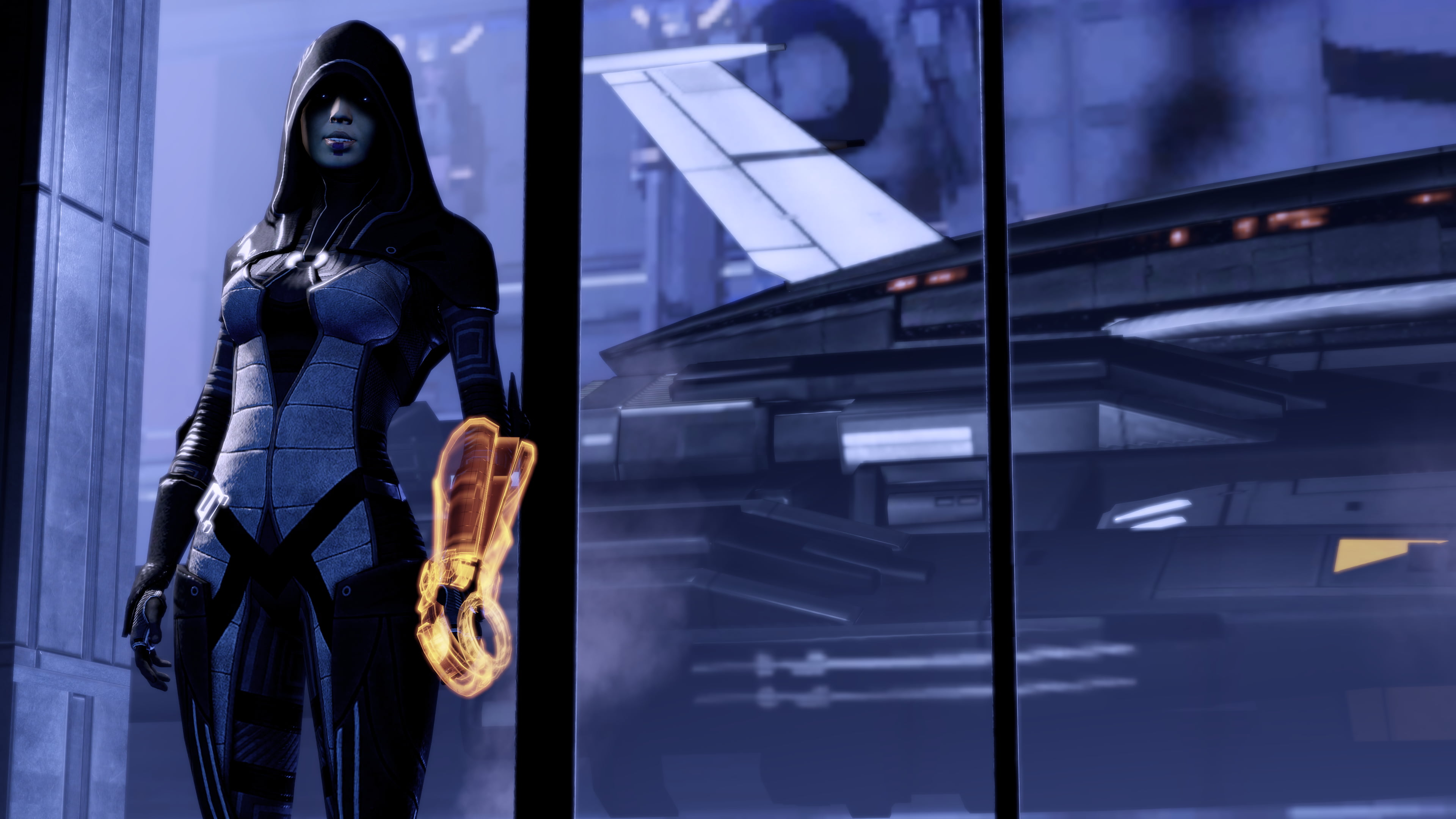 video games, Normandy SR-2, Mass Effect, 4K, Mass Effect 2, Kasumi Goto, science fiction, HD Wallpaper