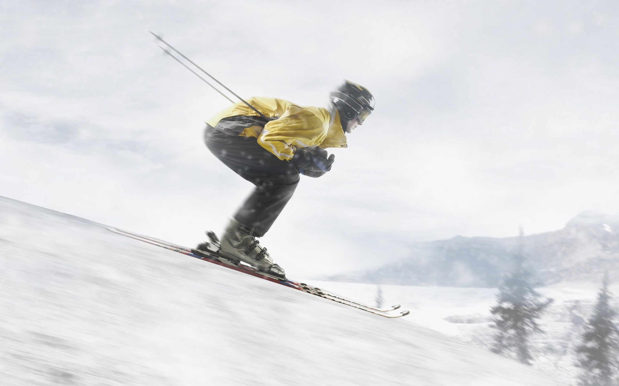 ski, exceptional, 2K, HD Wallpaper