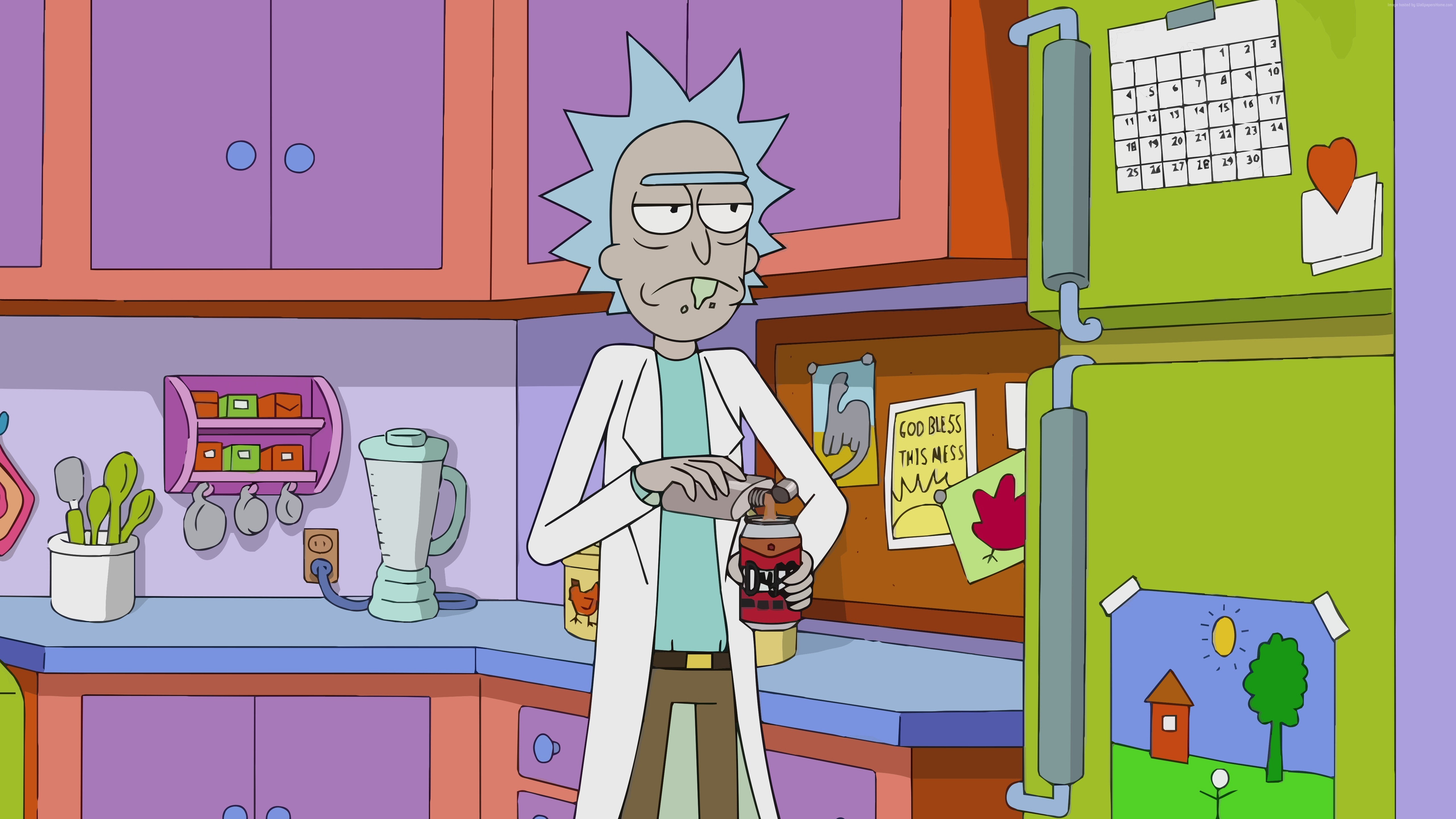 5K, rick, 3 season, best tv series, Rick and Morty, HD Wallpaper