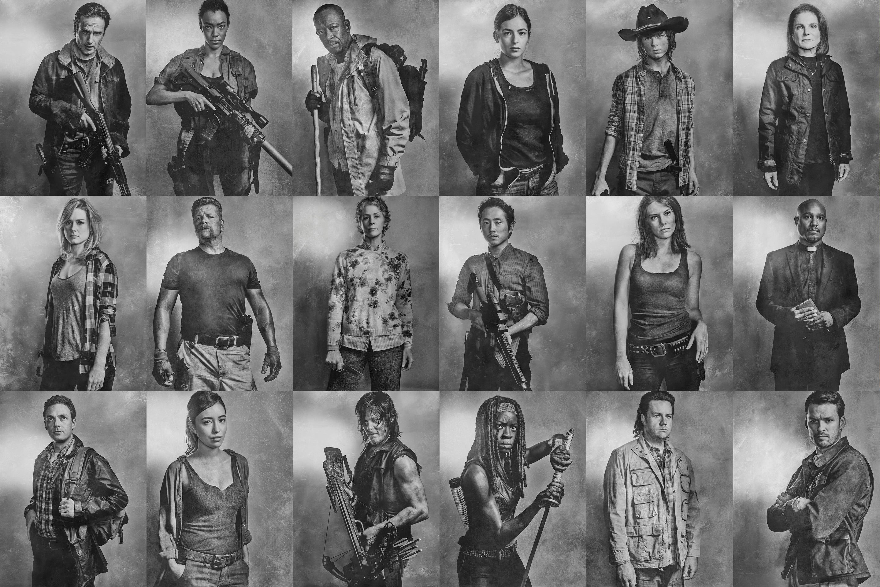 retail display, individuality, in a row, walking, england, the past, sculpture, large group of objects, black And White, the series, men, visual Art, The Walking Dead, HD Wallpaper