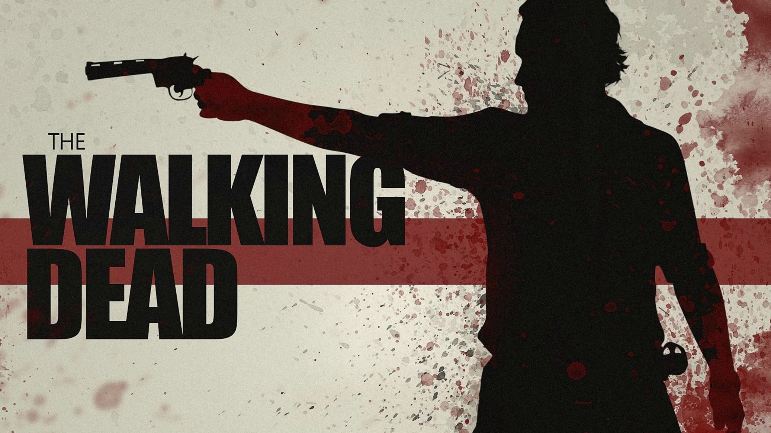 gun, dead, 2K, poster, walking dead, tv show, walking, action, HD Wallpaper