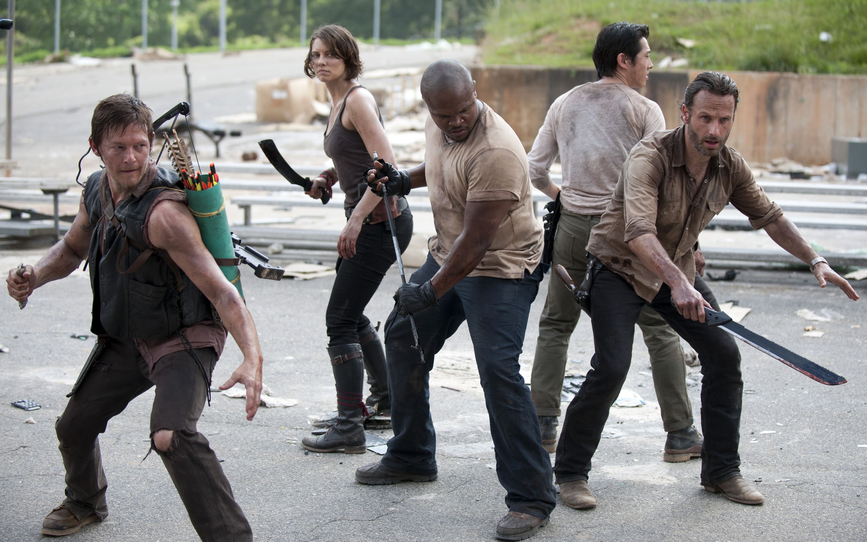 horror, cast, drama, walking, dead, 2K, the walking dead, HD Wallpaper
