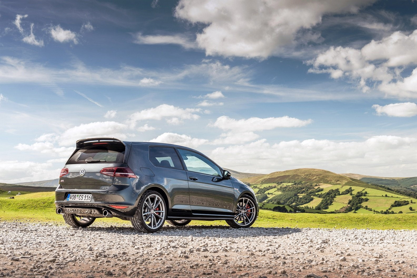 cars, (typ, uk-spec, golf, clubsport-s, 720P, volkswagen, 2016, 5g), red, gti, HD Wallpaper