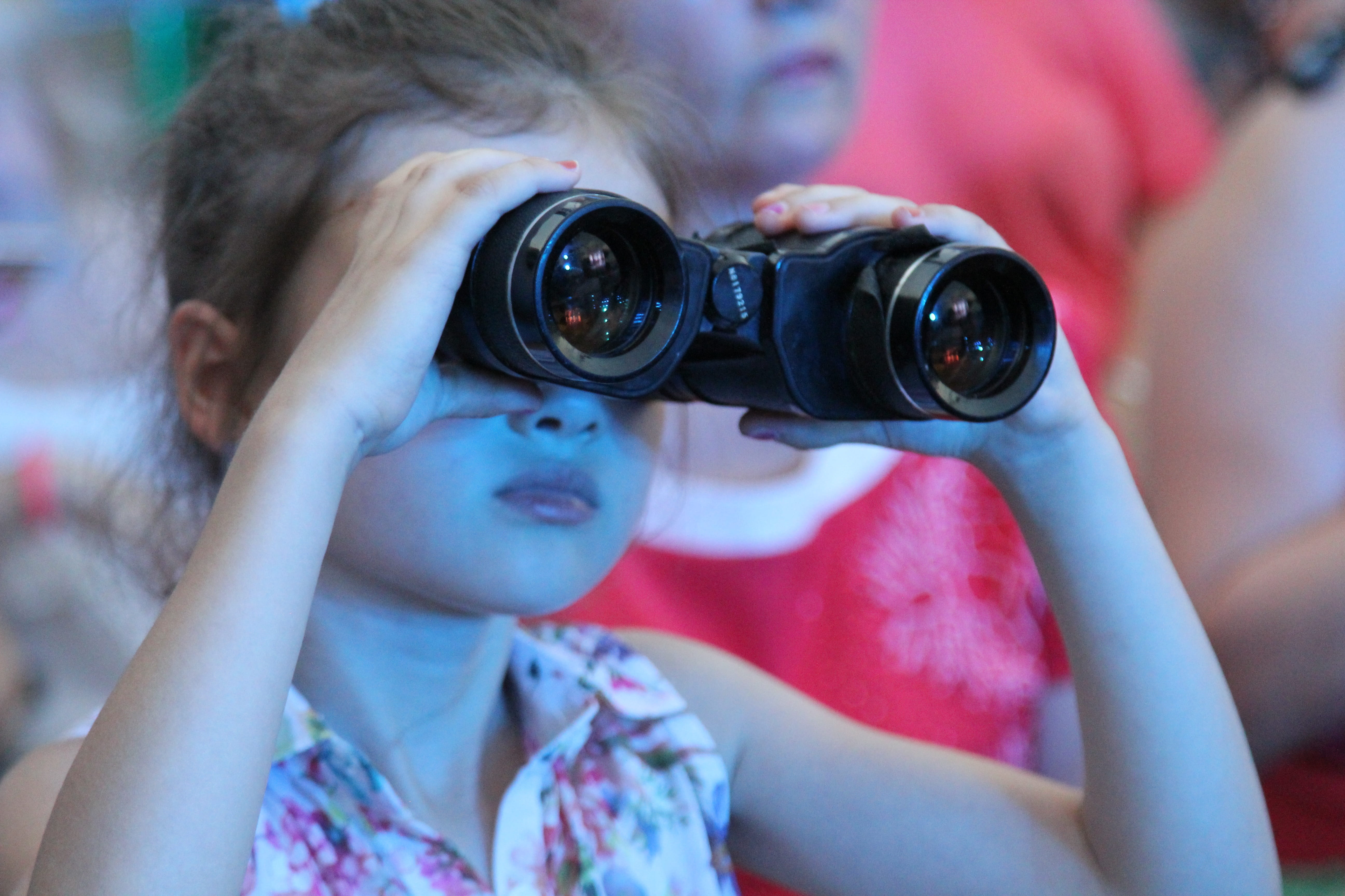 binoculars, photography themes, watching, looking through an object, portrait, concert, holding, headshot, 2015, childhood, innocence, 5K, viewer, discovery, HD Wallpaper