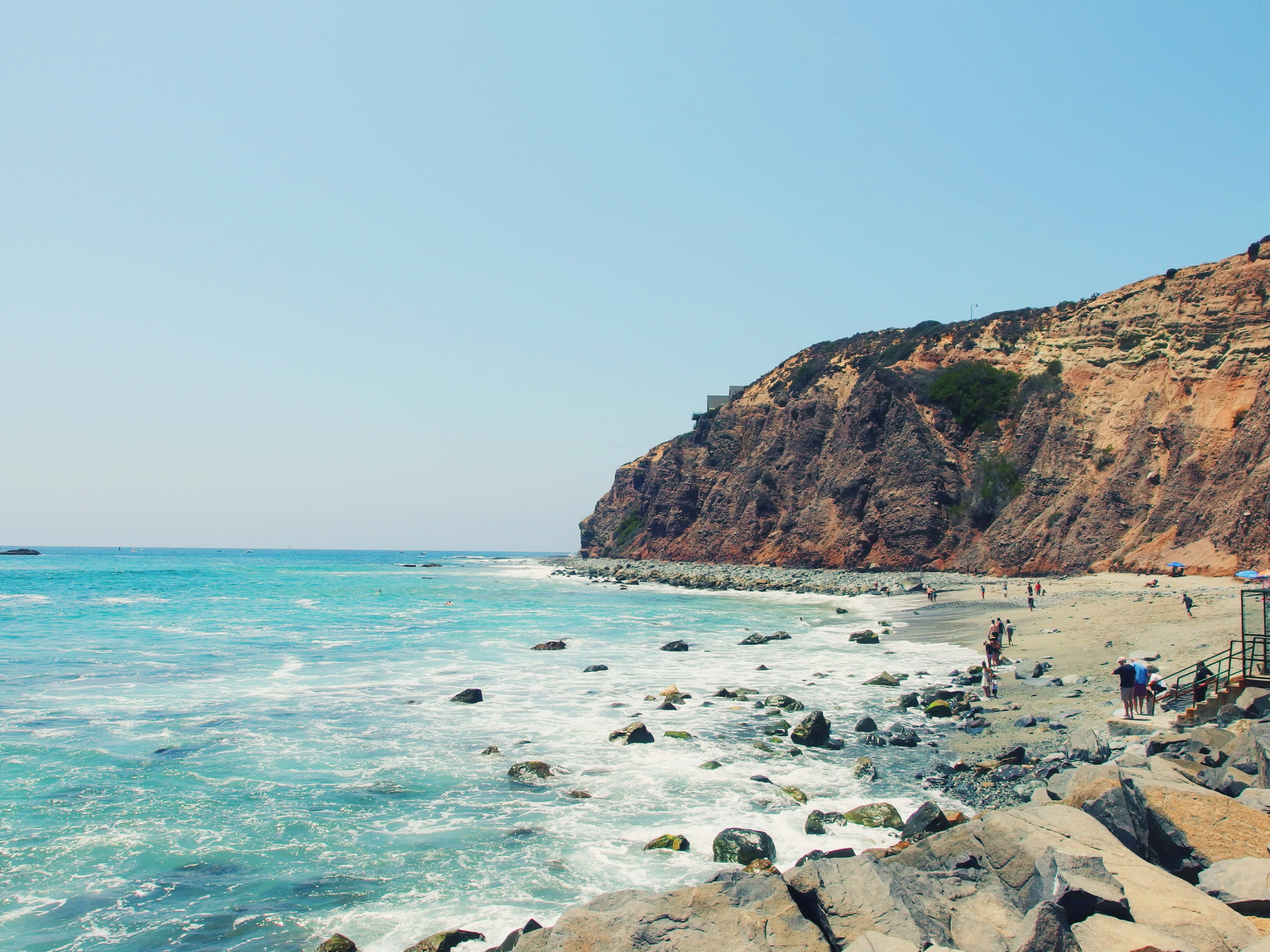 united states, water, summer, sky, day, america, tranquility, dana point, us, usa, beach, wave, land, copy space, clear sky, scenics - nature, california, HD Wallpaper