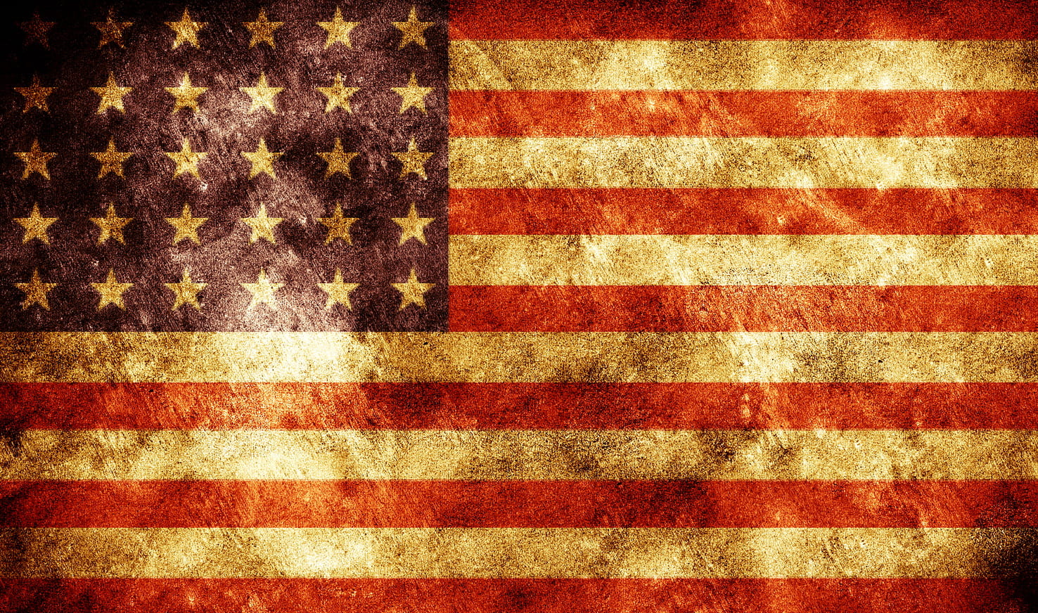 america, striped, symbol, stars, pattern, red, torn, flag, white color, usa, 720P, burnt, backgrounds, indoors, background, old, american, textured, textured effect, HD Wallpaper