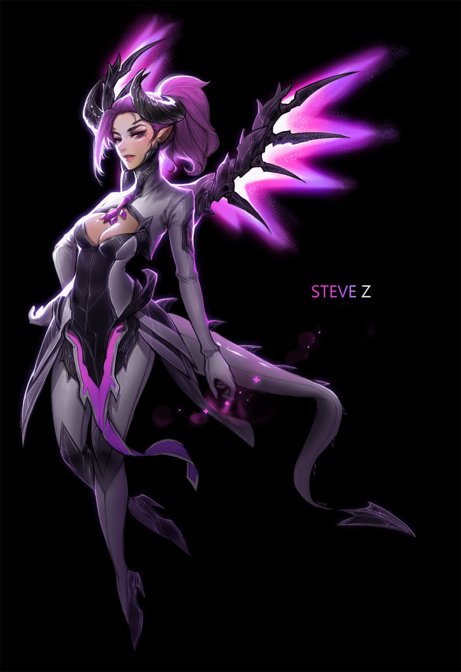 young adult, fashion, pink color, adult, dark, dancing, purple, abstract, women, futuristic, studio shot, Mercy (Overwatch), one person, Overwatch, 720P, Phone HD Wallpaper