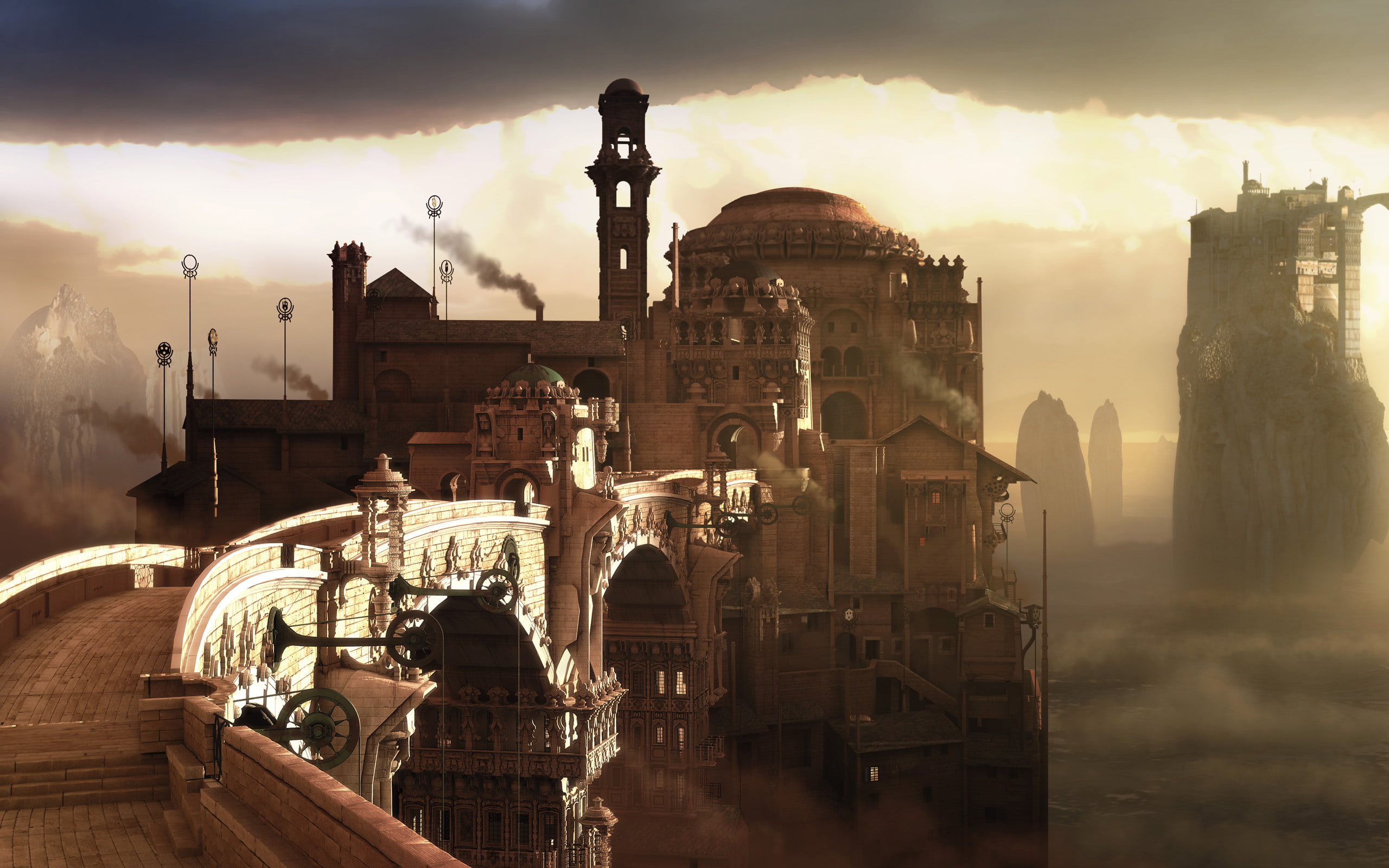 city, sky, mechanical, tourism, spirituality, government, cities, no people, 2K, history, architecture, belief, cloud - sky, travel destinations, the past, HD Wallpaper