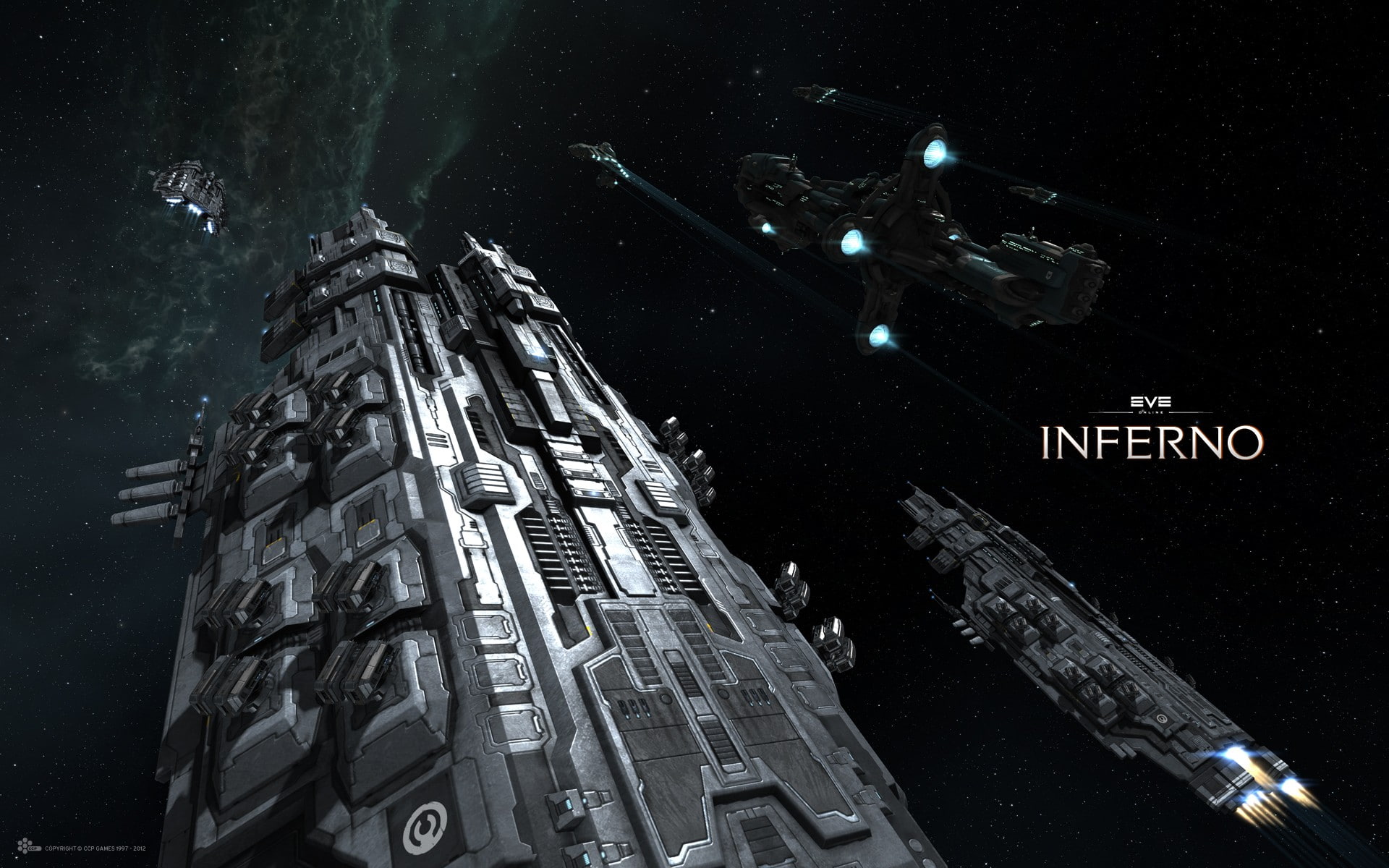 1080P, Caldari, EVE Online, Gallente, space, spaceship, HD Wallpaper