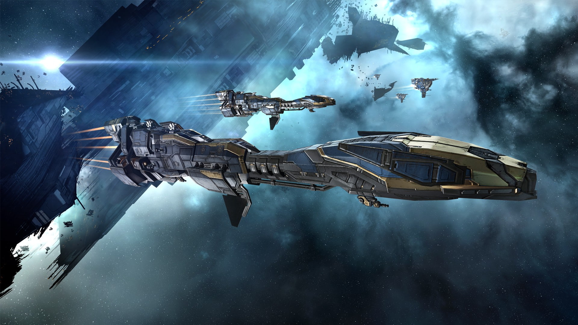 1080P, video games, Minmatar, concept art, spaceship, Stabber Cruiser, space, science fiction, EVE Online, HD Wallpaper