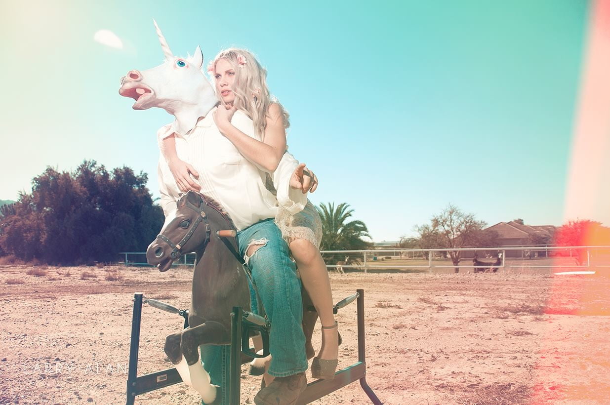 casual clothing, leisure activity, two people, land, sitting, 480P, nature, clear sky, lifestyles, unicorns, outdoors, sunlight, sky, real people, young women, HD Wallpaper
