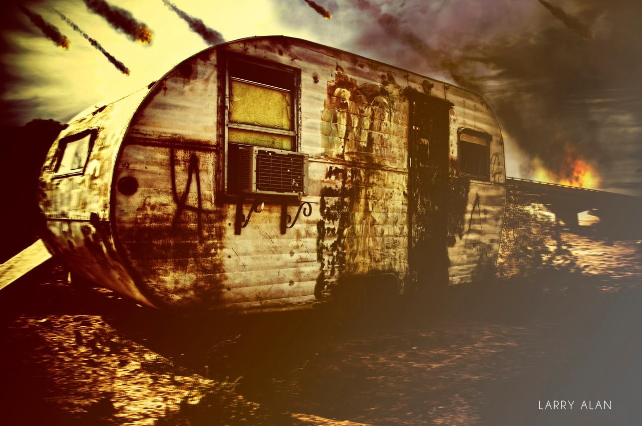digital art, Larry Alan, vehicle, 720P, apocalyptic, HD Wallpaper