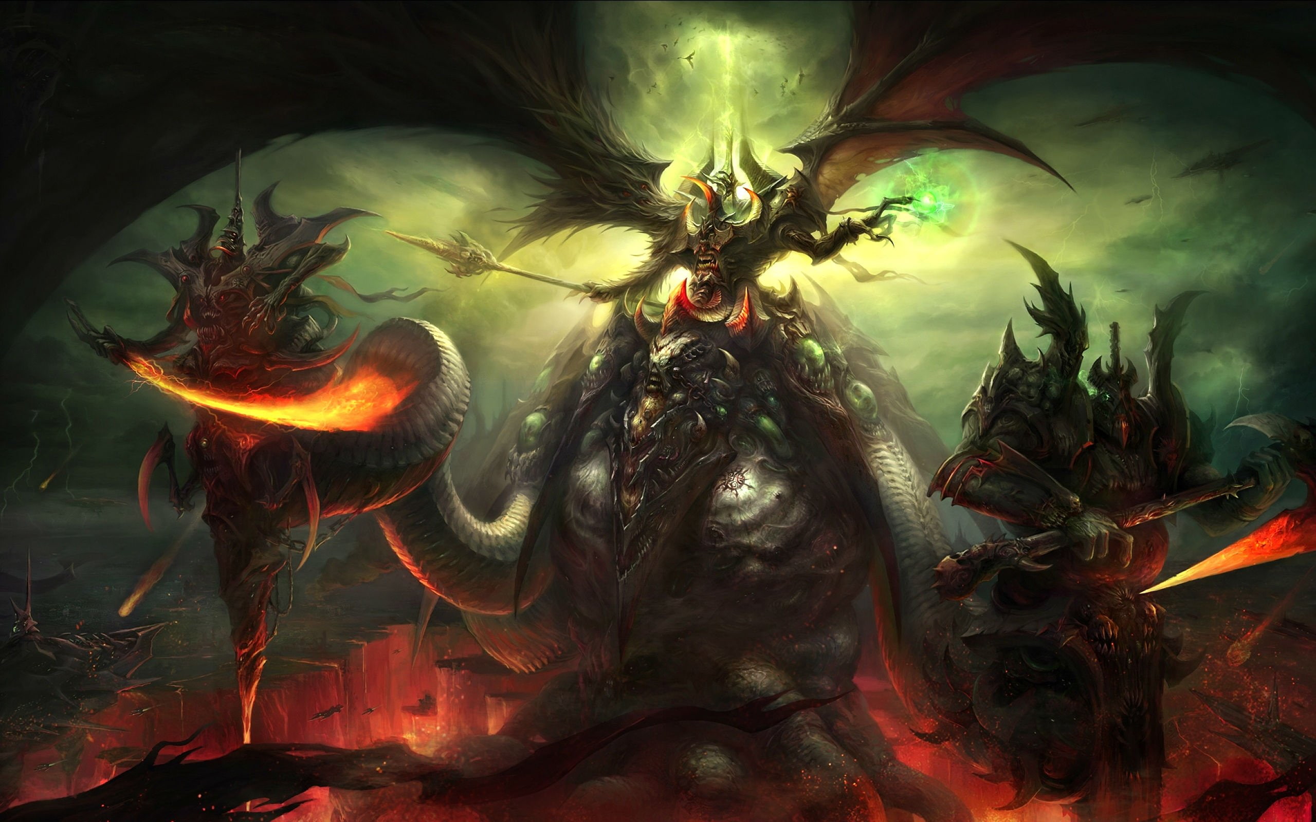 gods, action, magic, god, artwork, adventure, fighting, art, 2K, fantasy, perfect, war, warrior, dominance, HD Wallpaper