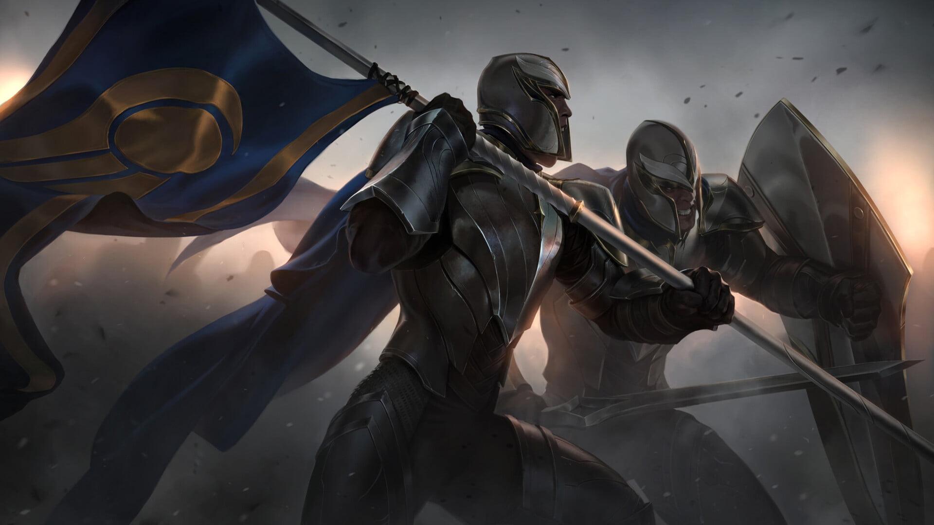 Legends of Runeterra, 1080P, Video Game, Armor, Knight, Warrior, Banner, HD Wallpaper