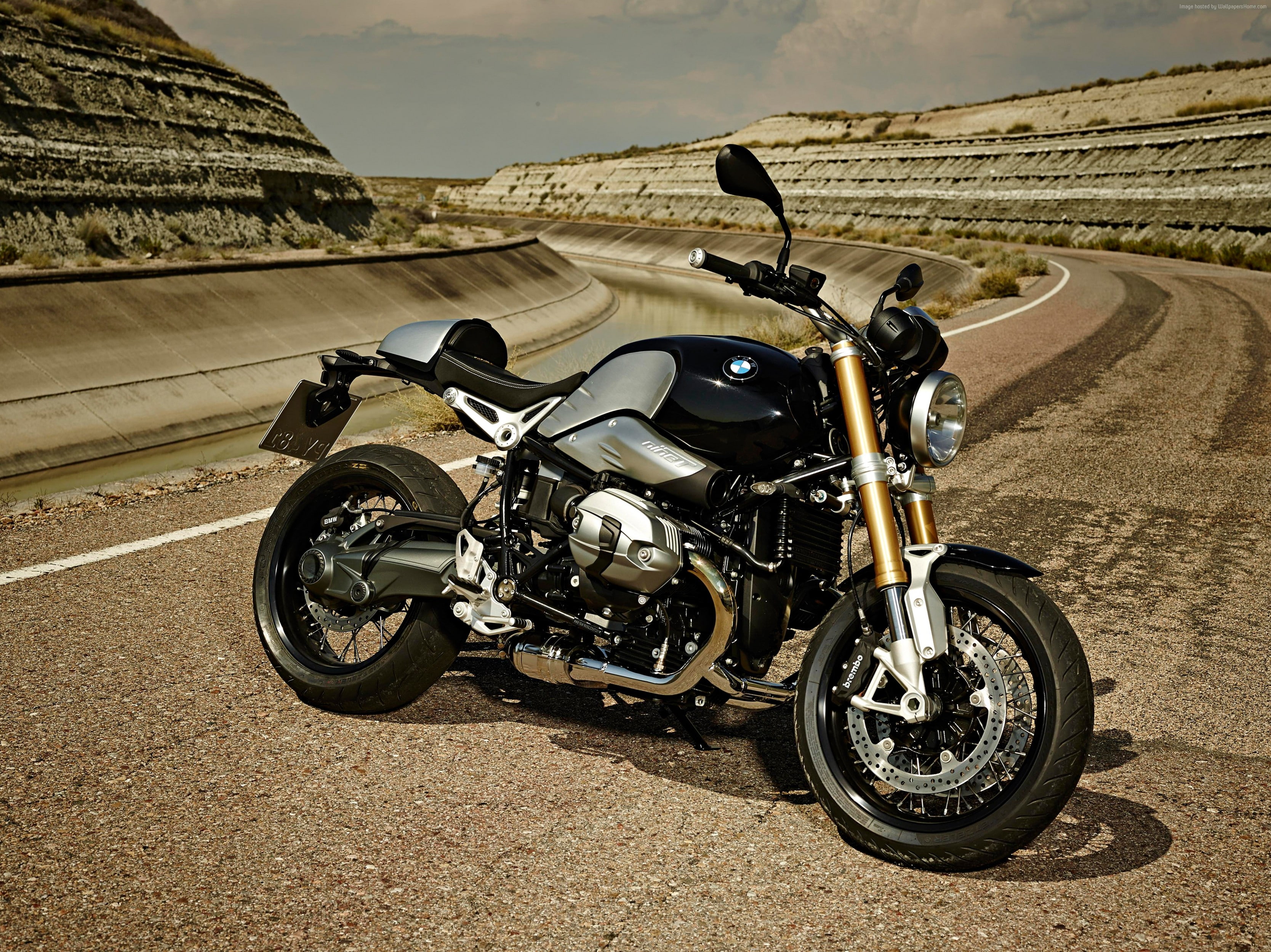 motorcycle, 2K, 2015, BMW R nineT, road, buy, test drive, speed, review, bike, side, rent, HD Wallpaper