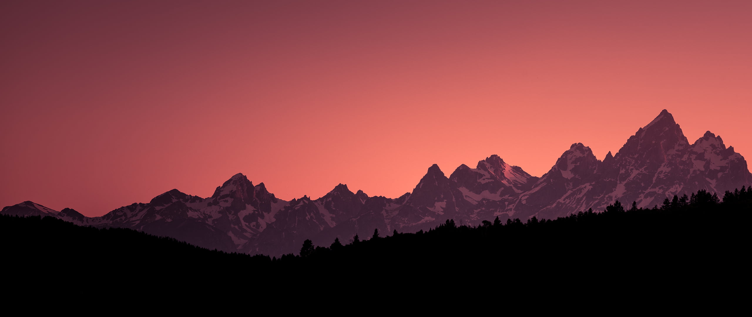mountains, Grand Teton National Park, 2K, Canon EOS 5D Mark IV, sunset, HD Wallpaper