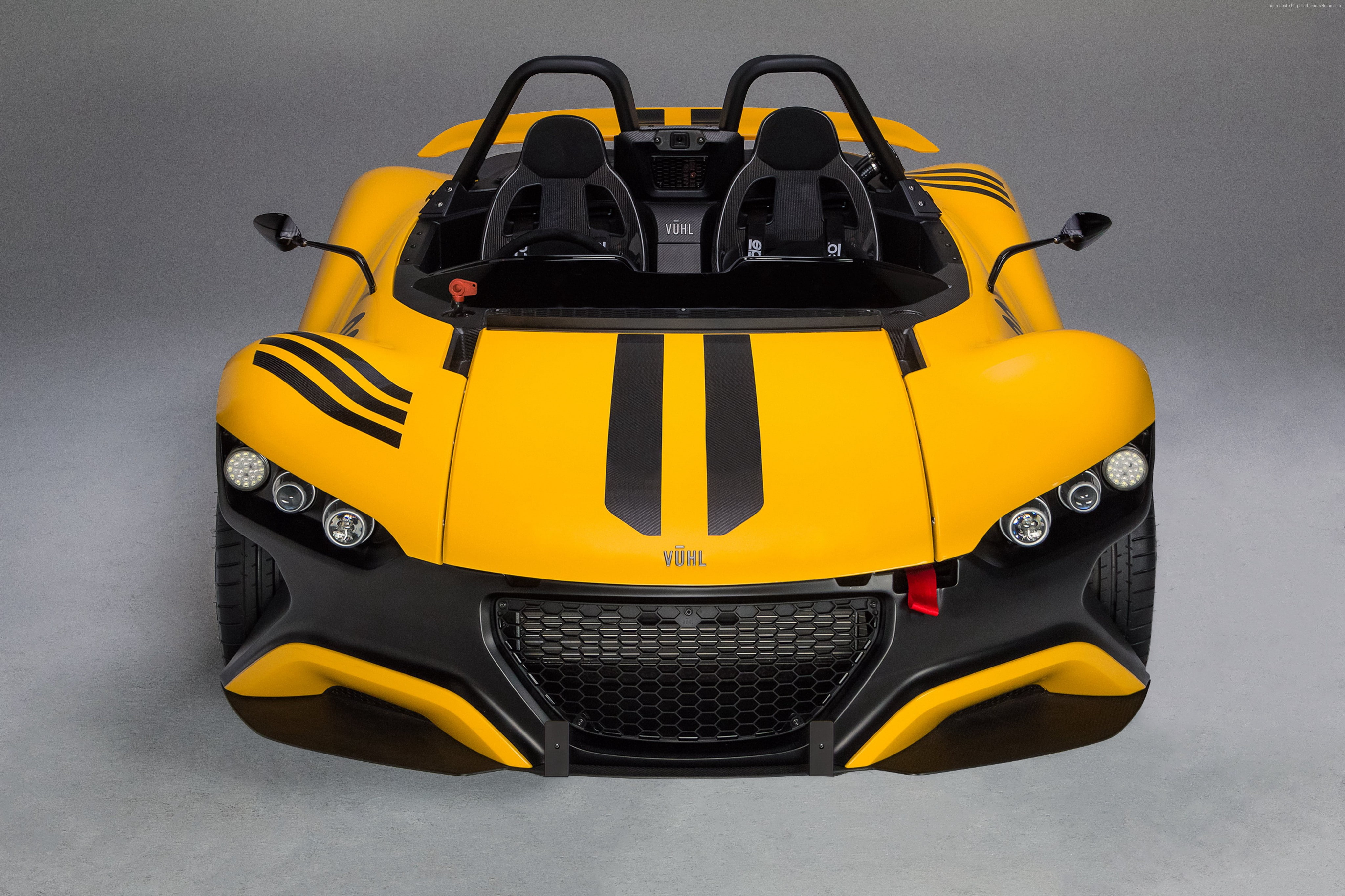 4K, yellow, sport cars, Vuhl 05, supercar, HD Wallpaper