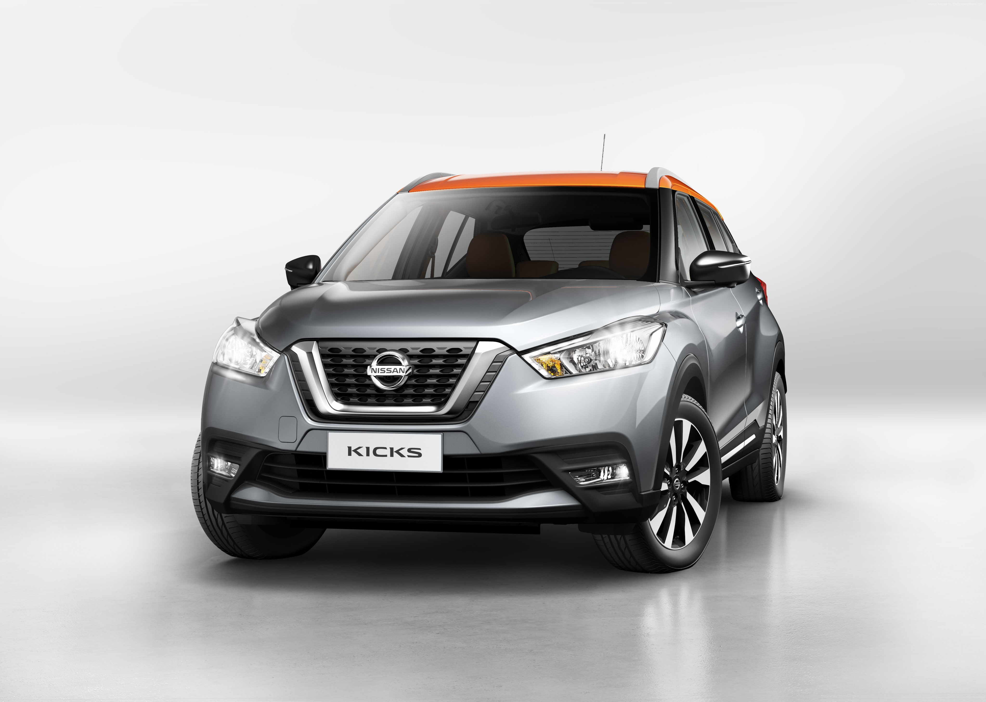 4K, crossover, Nissan Kicks, silver, HD Wallpaper