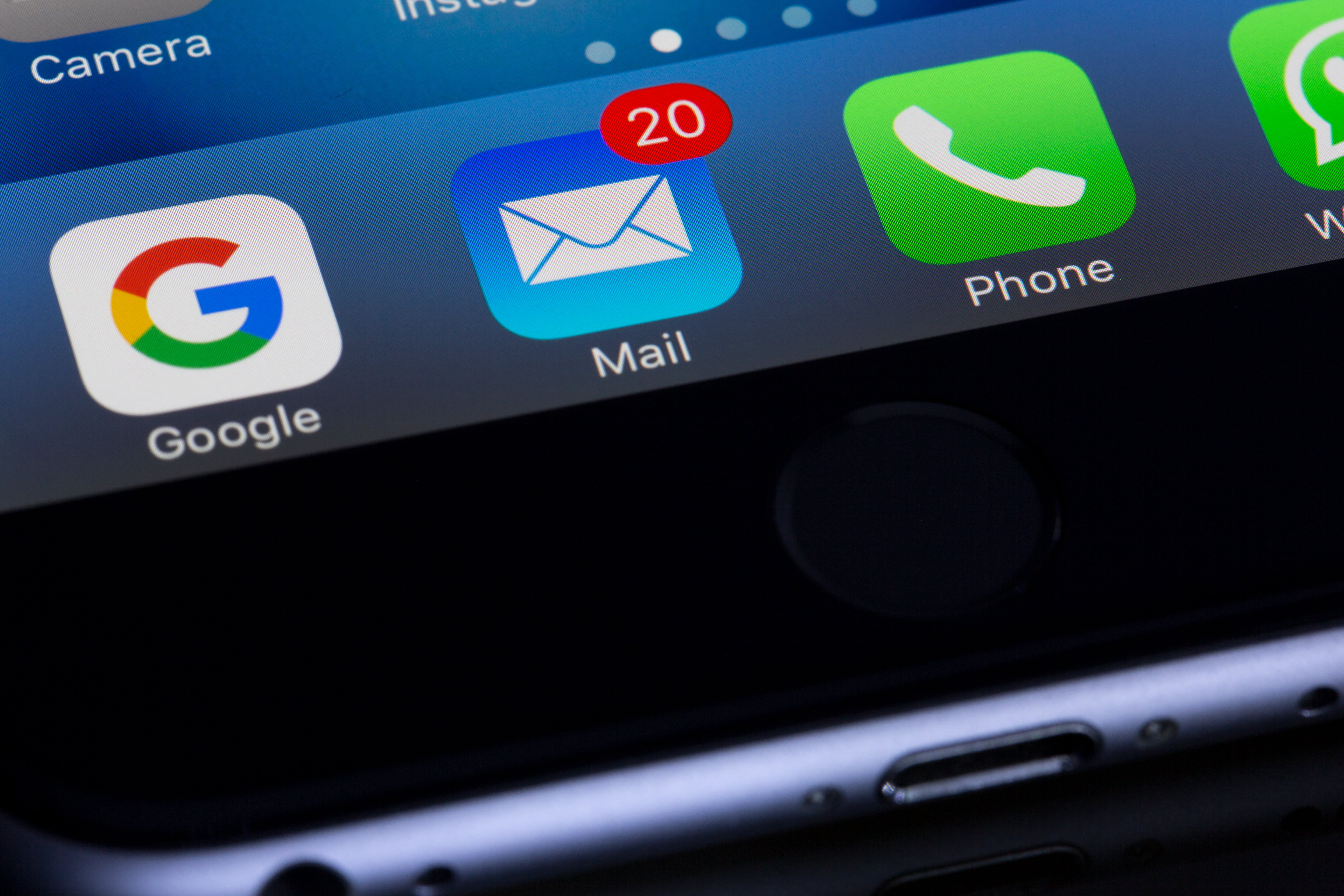 technology, equipment, portable information device, global communications, text, mobile Phone, social networking, blue, no people, iphone, western script, HD Wallpaper