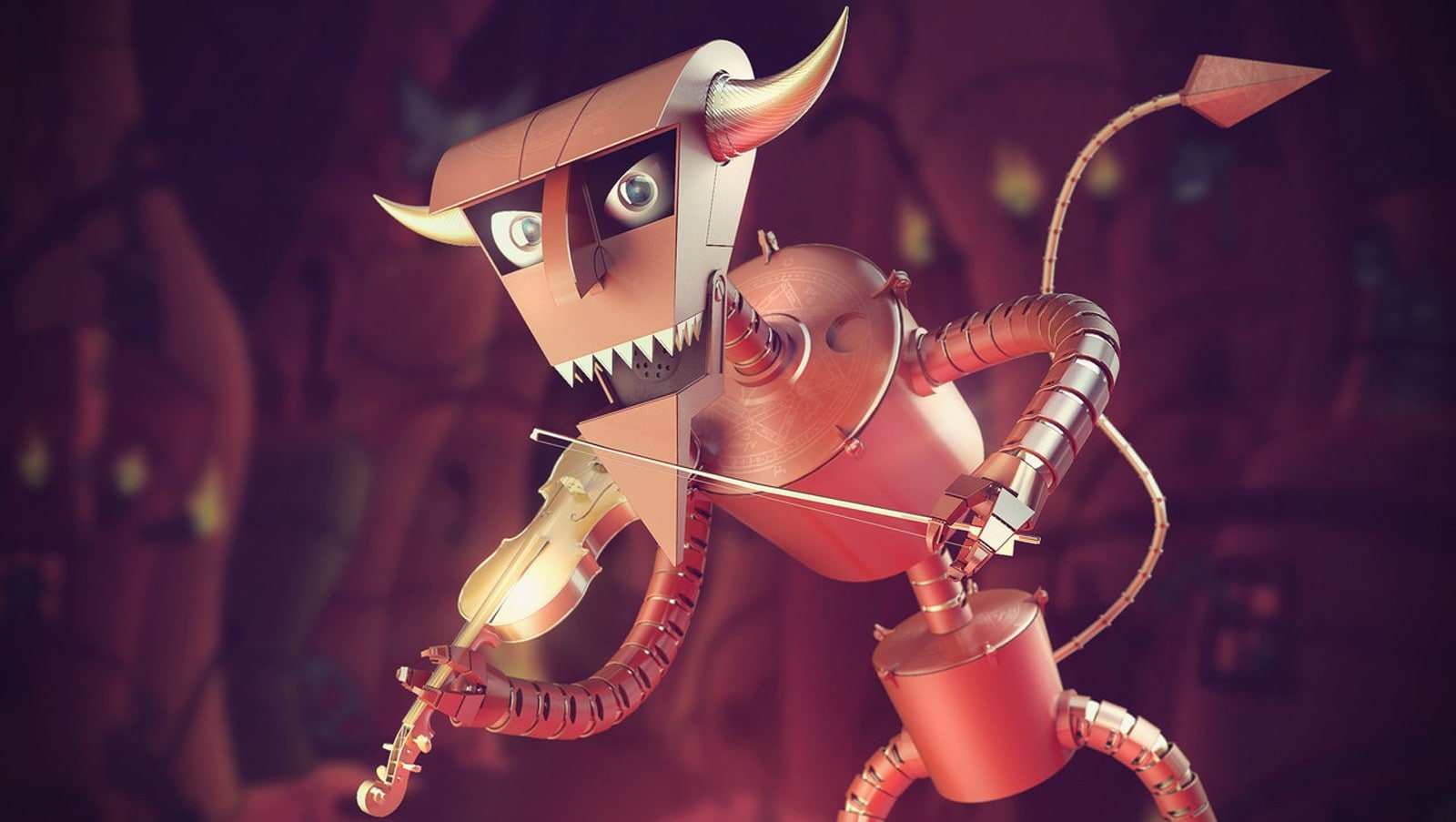 render, 3D, 720P, Futurama, Robot Devil, HD Wallpaper
