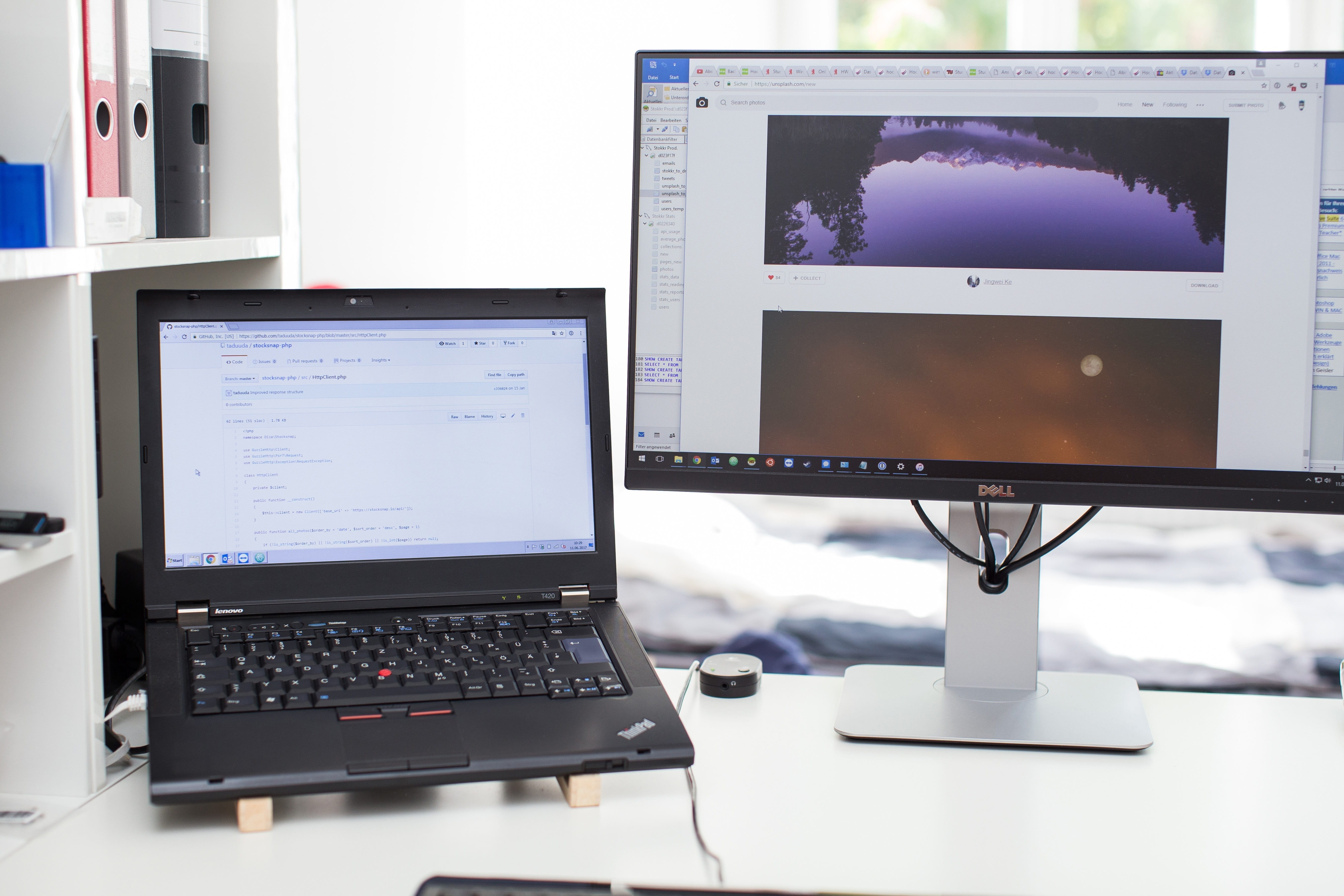 computer, gadget, laptop, internet, keyboard, electronic, 5K, no people, black, computer keyboard, computer network, office, desk, flat, indoors, communication, HD Wallpaper
