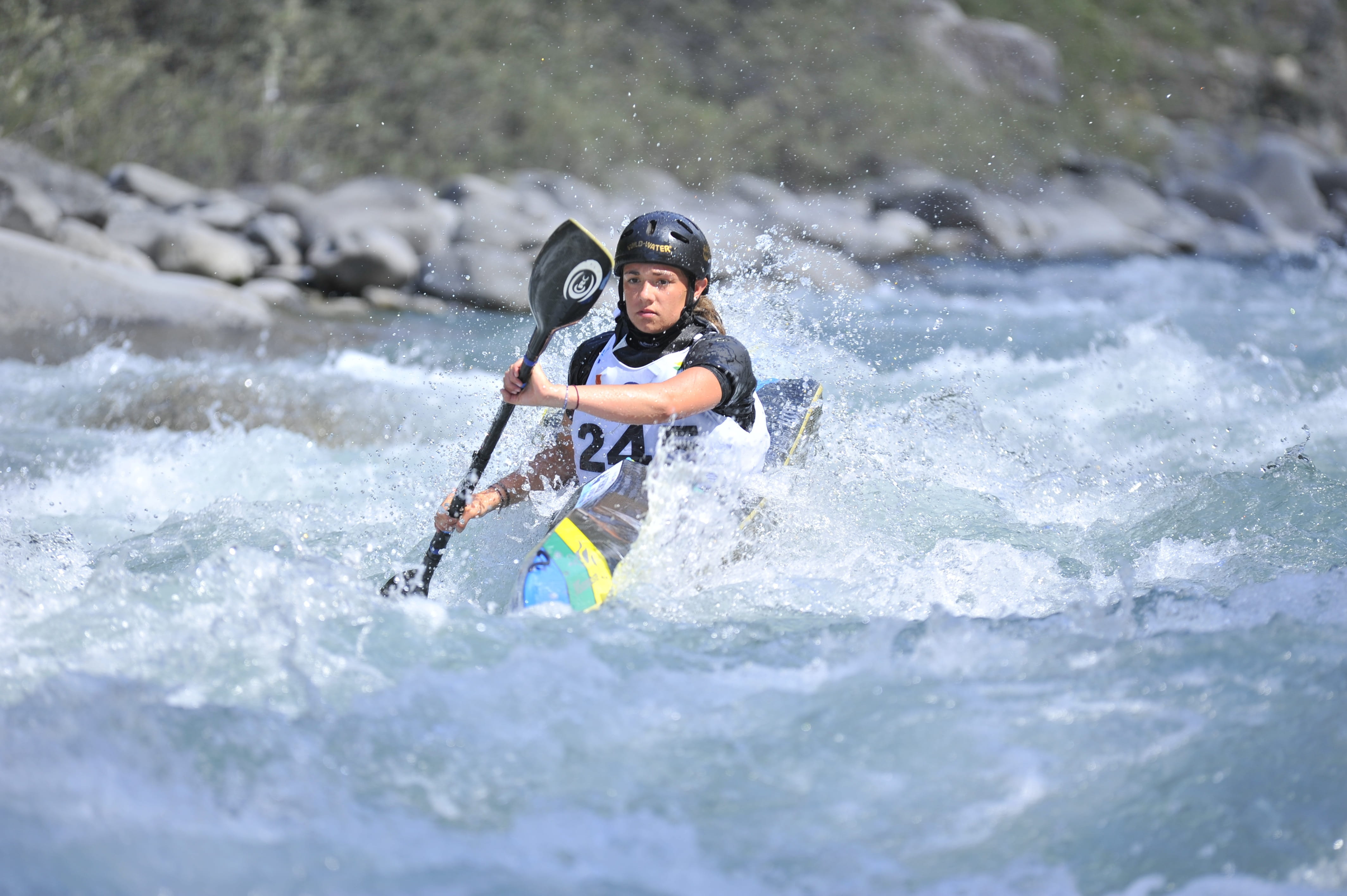 canoe, nautical vessel, kayak, sports equipment, outdoors, people, lauzet, transportation, skill, sport, nature, speed, water-vives, headwear, river, motion, HD Wallpaper