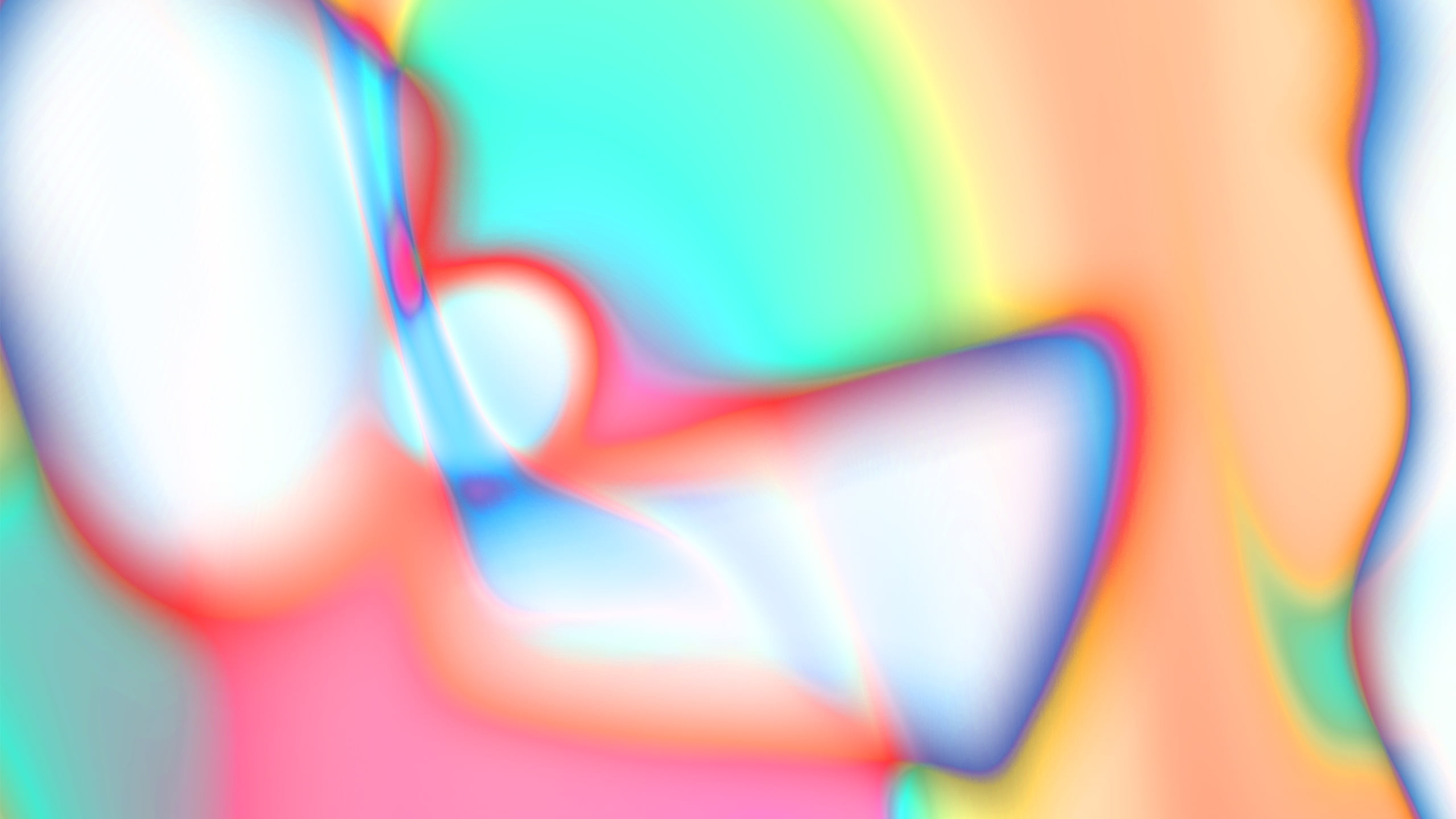 abstract, Photoshop, colorful, graphic design, holographic, 2K, iridescent, gradient, liquid, HD Wallpaper