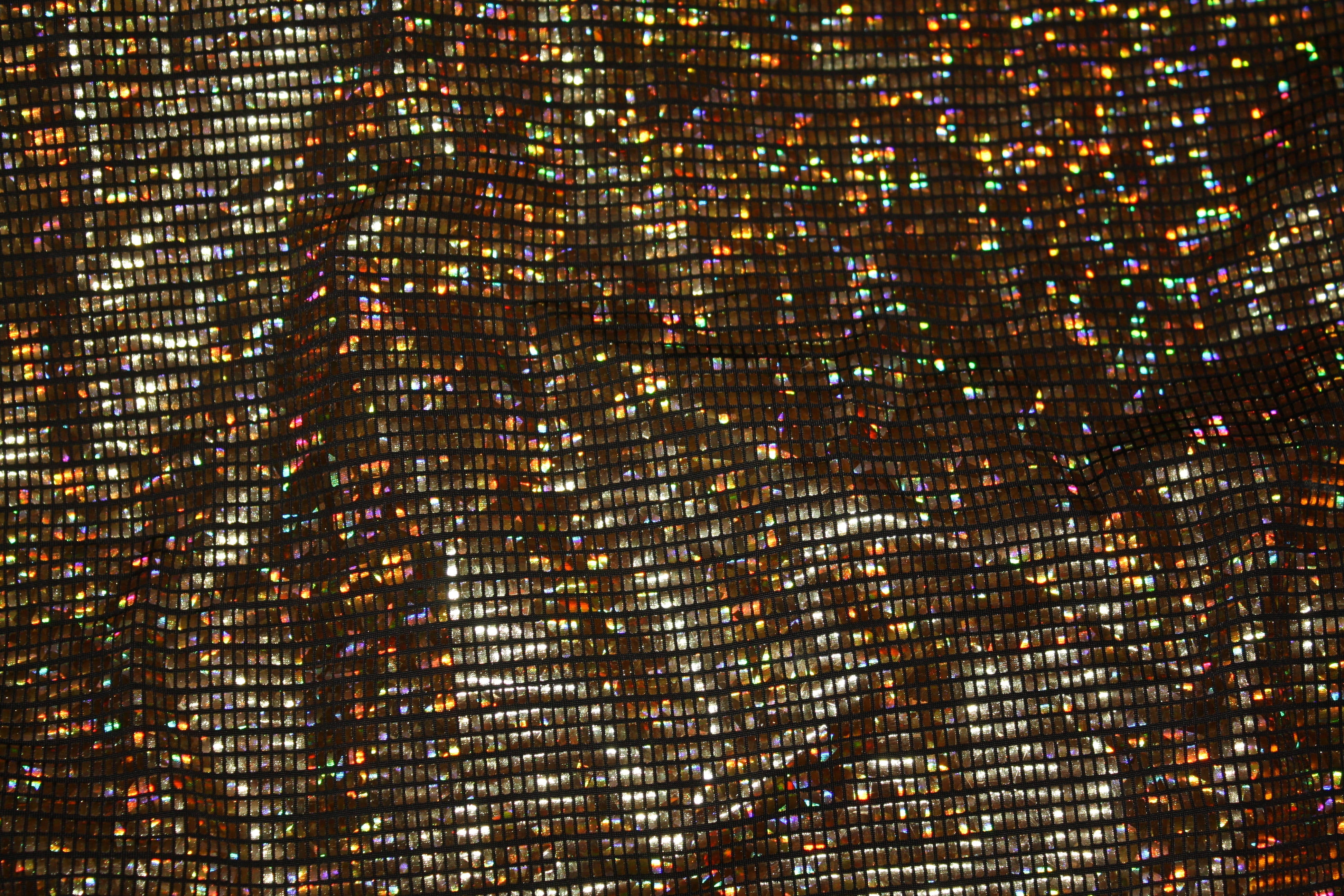 built structure, holographic, abstract, repetition, close-up, outdoors, architecture, celebration, 4K, style, no people, textile, glitter, pattern, wall - building feature, HD Wallpaper