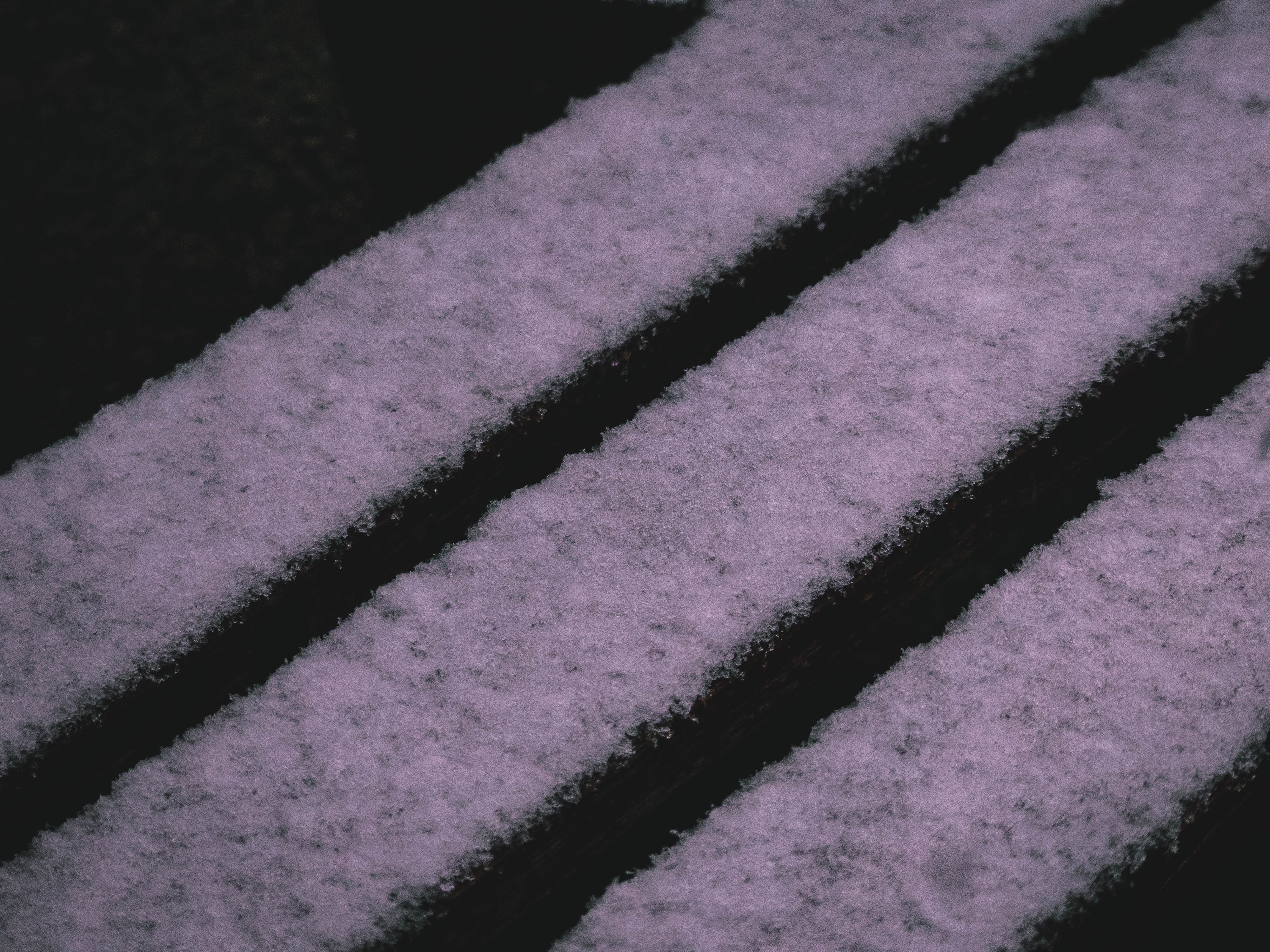 indoors, day, no people, lines, december, ice, zy, 4K, repetition, abstract, textured, winter, focus on foreground, snow, snowy, frozen, backgrounds, black color, HD Wallpaper
