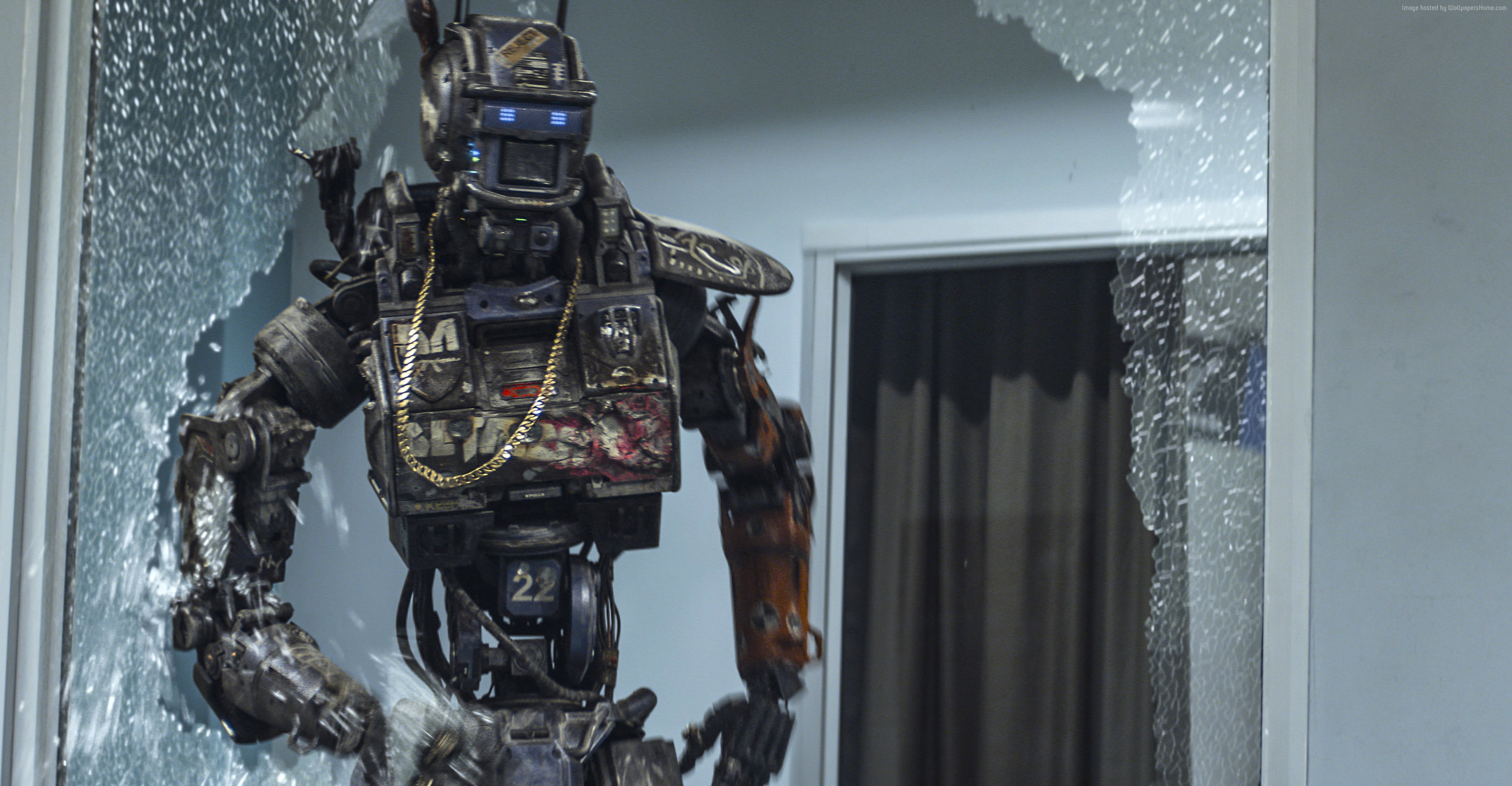 architecture, water, robot, built structure, no people, indoors, police, hanging, window, 2K, focus on foreground, close-up, gun, sculpture, mode of transportation, HD Wallpaper
