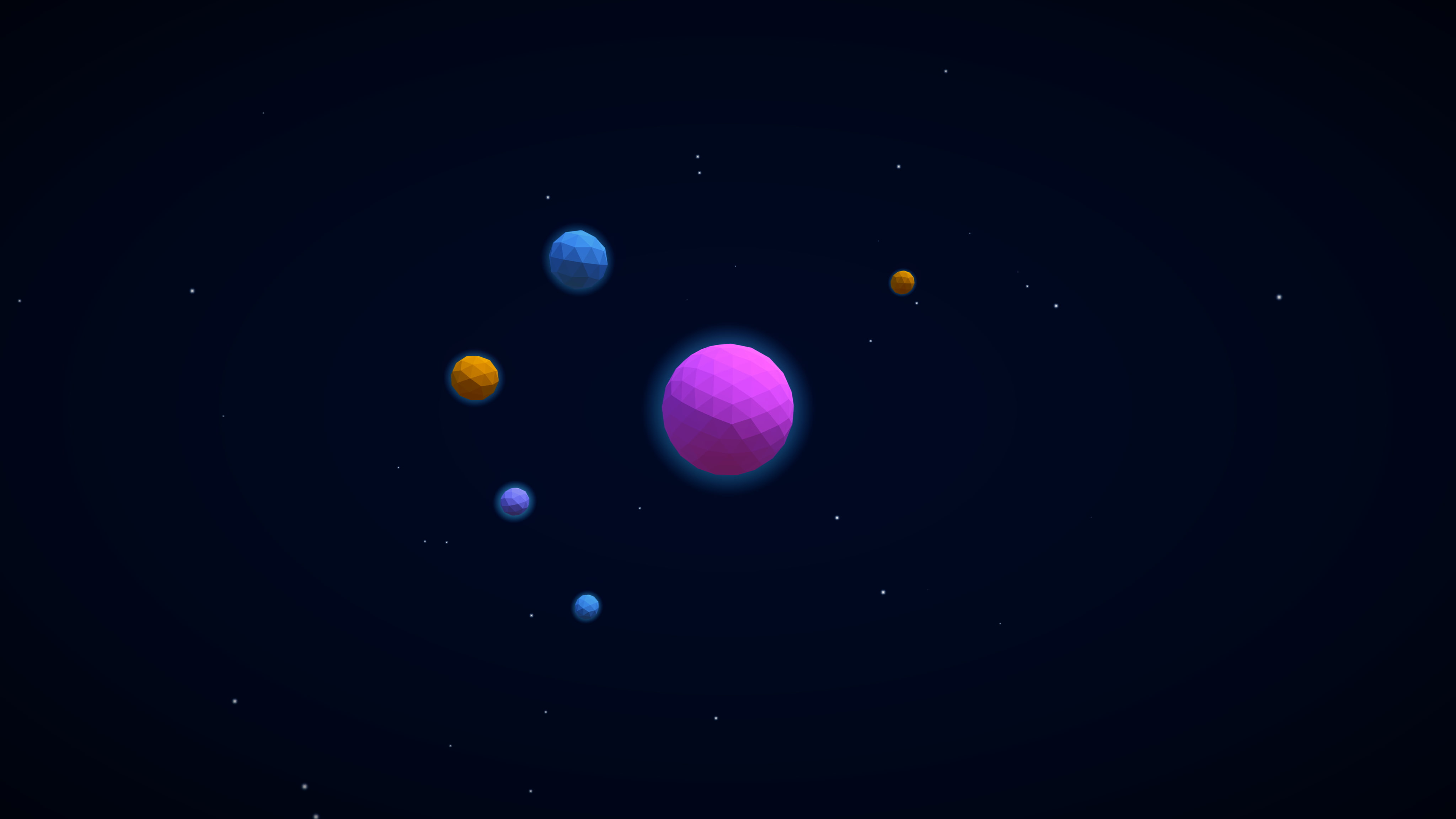 black color, copy space, 4K, digital art, backgrounds, no people, geometric shape, sky, stars, space, eclipse, multi colored, galaxy, scenics - nature, HD Wallpaper