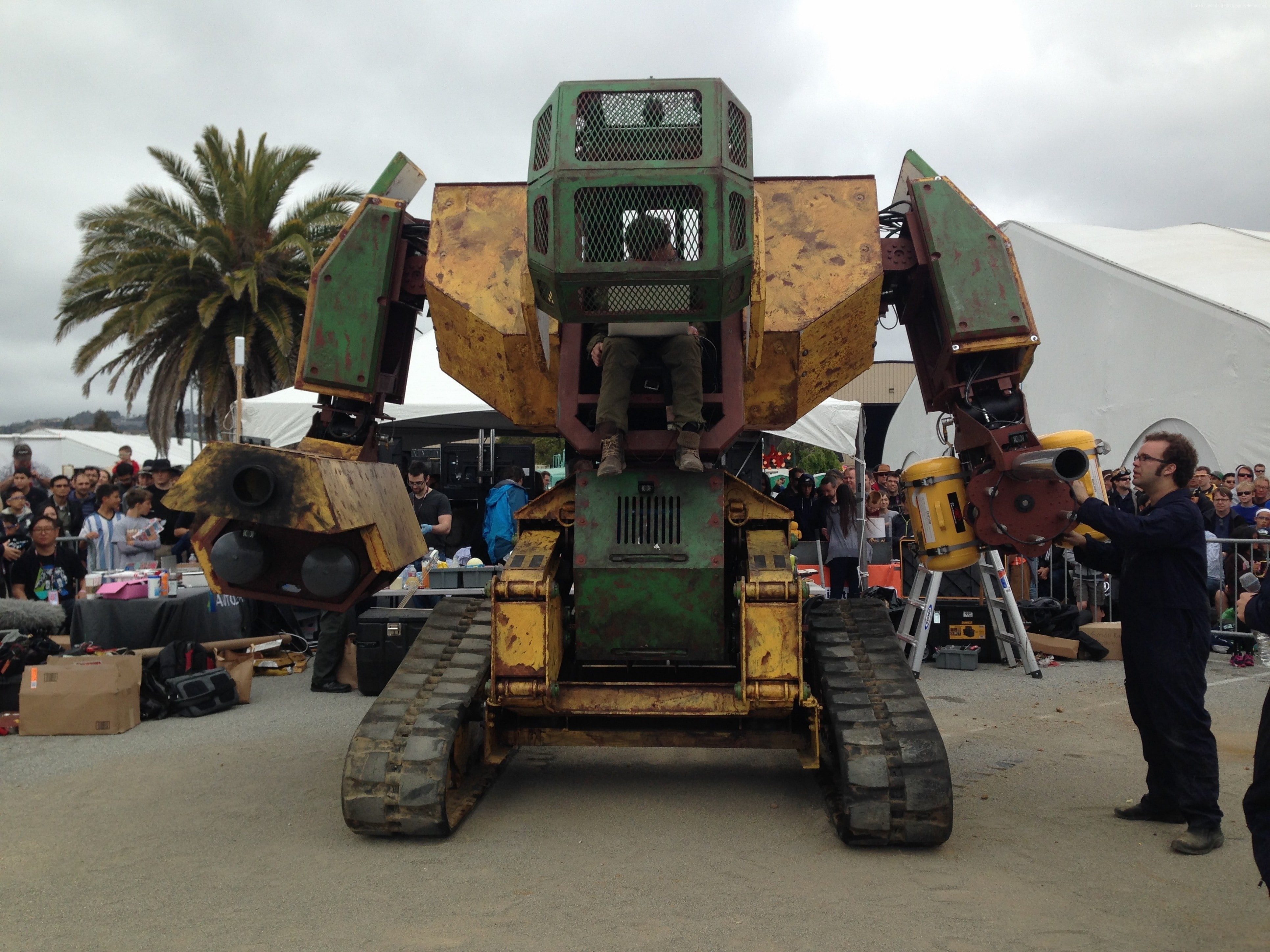 4K, The military robot, Megabot, ROBOTS, Maker Faire 2015, HD Wallpaper